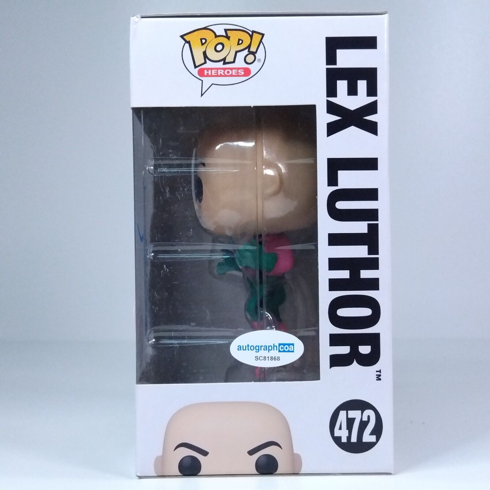 Funko Pop! DC Heroes Lex Luthor Signed Jon Cryer COA #472 WS