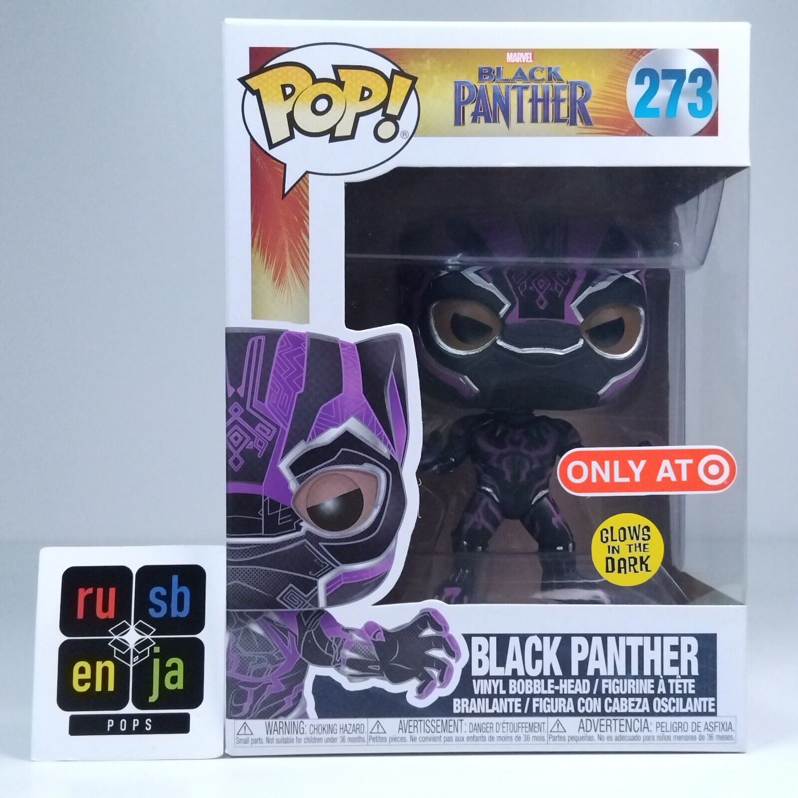 Funko Pop! Marvel Black Panther Glows Target Exclusive #273