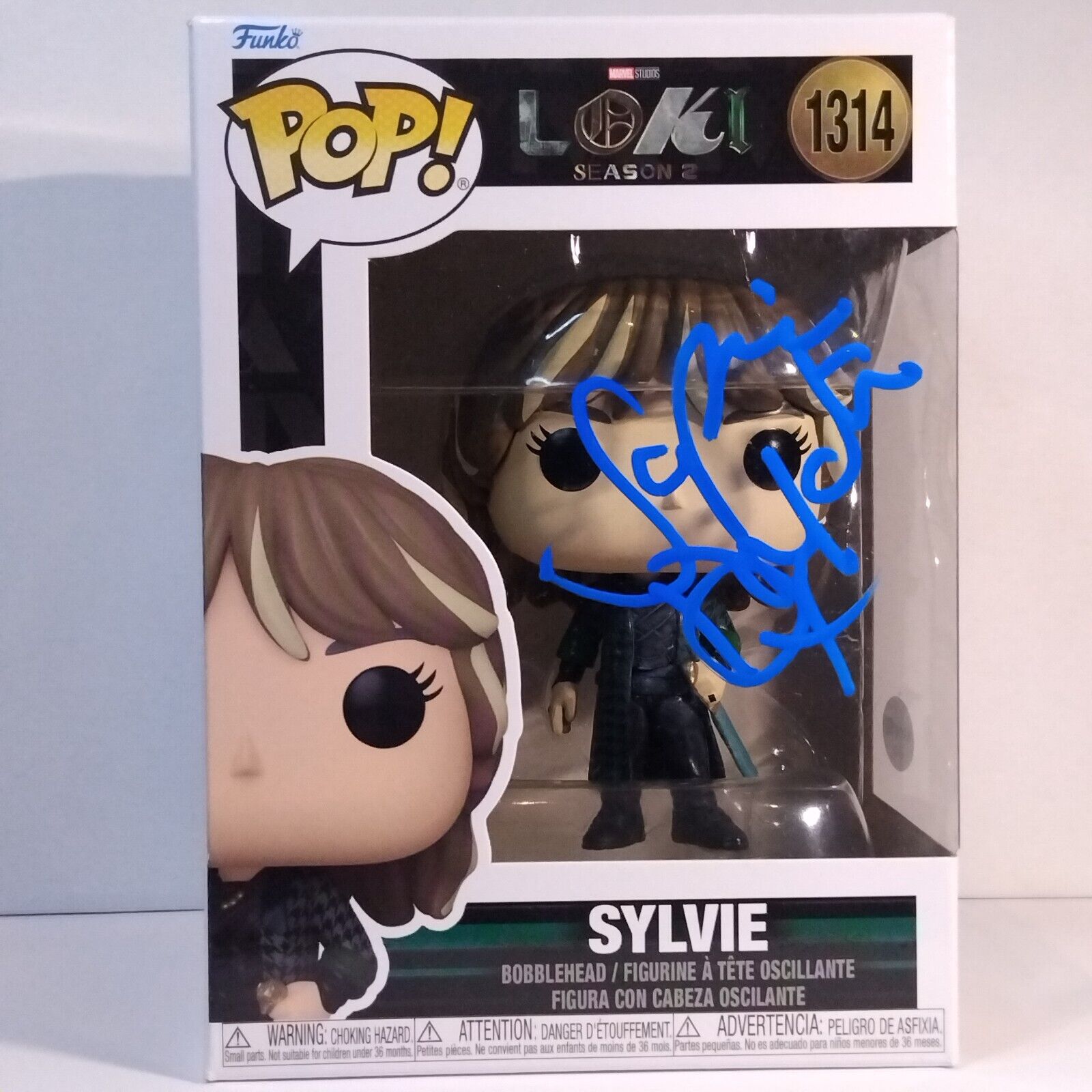 Funko Pop! Marvel Loki Sylvie Signed Sophia Di Martino COA #1314 WS