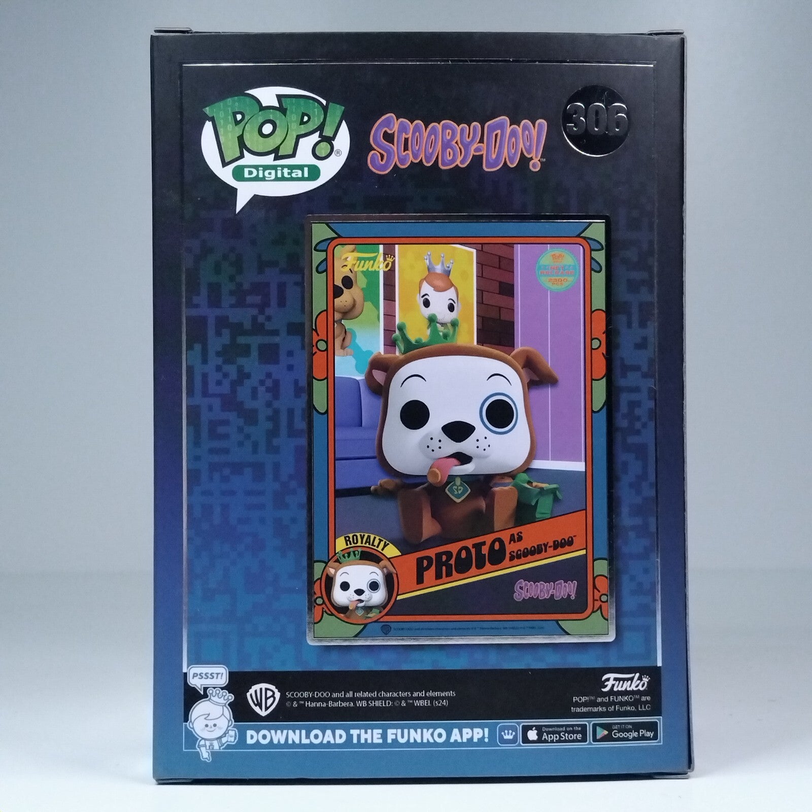 Funko Pop! Digital Animation Proto as Scooby-Doo Glows 2,300 Pcs #306