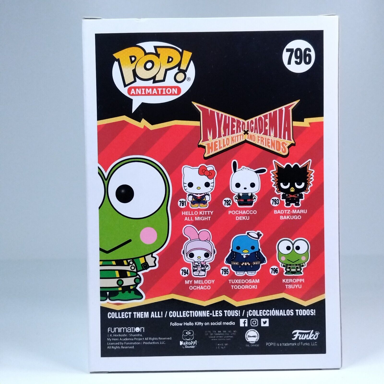 Funko Pop! Anime Hello Kitty x MHA My Hero Academia Keroppi Tsuyu #796