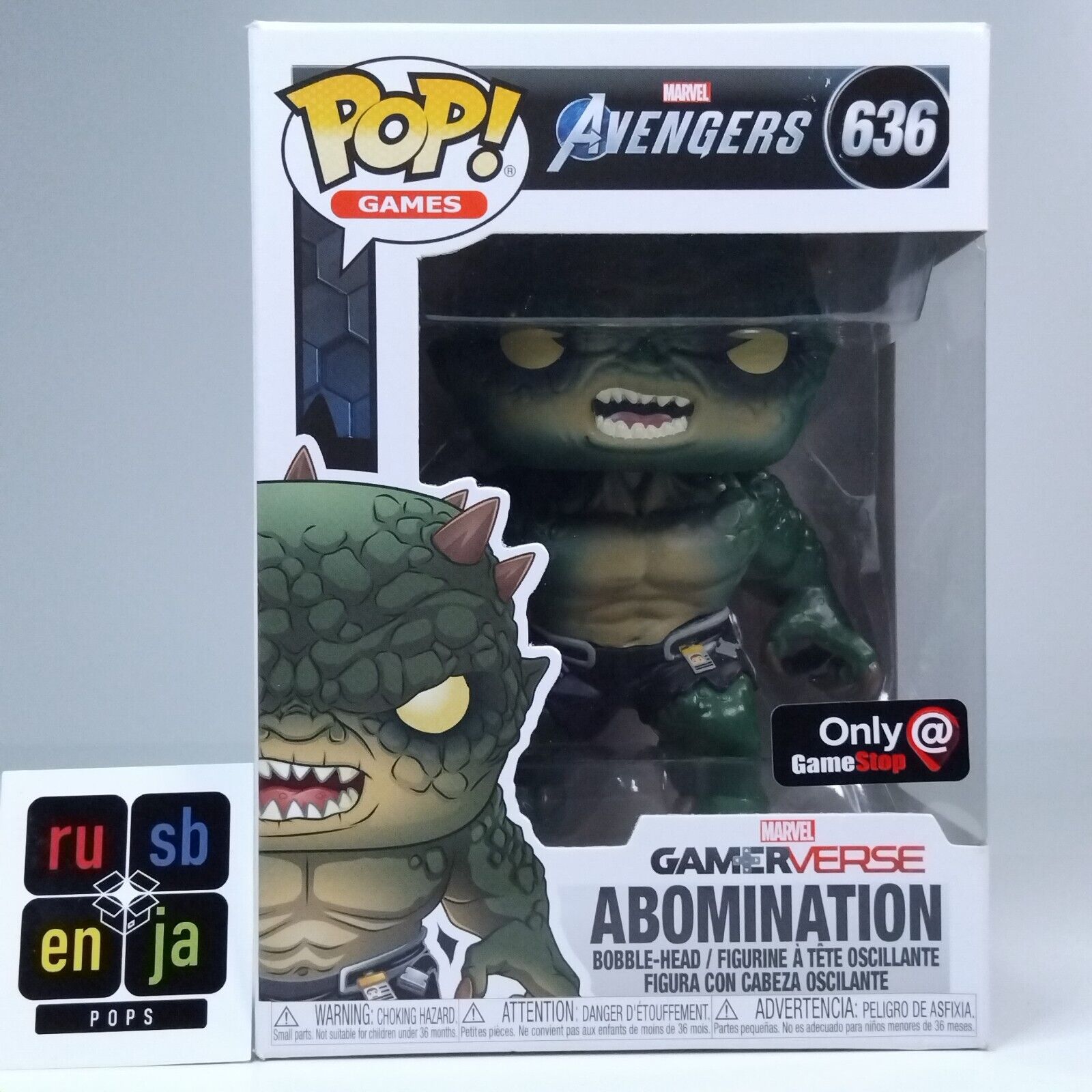 Funko Pop! Marvel Games Avengers Abomination Gamestop Exclusive #636