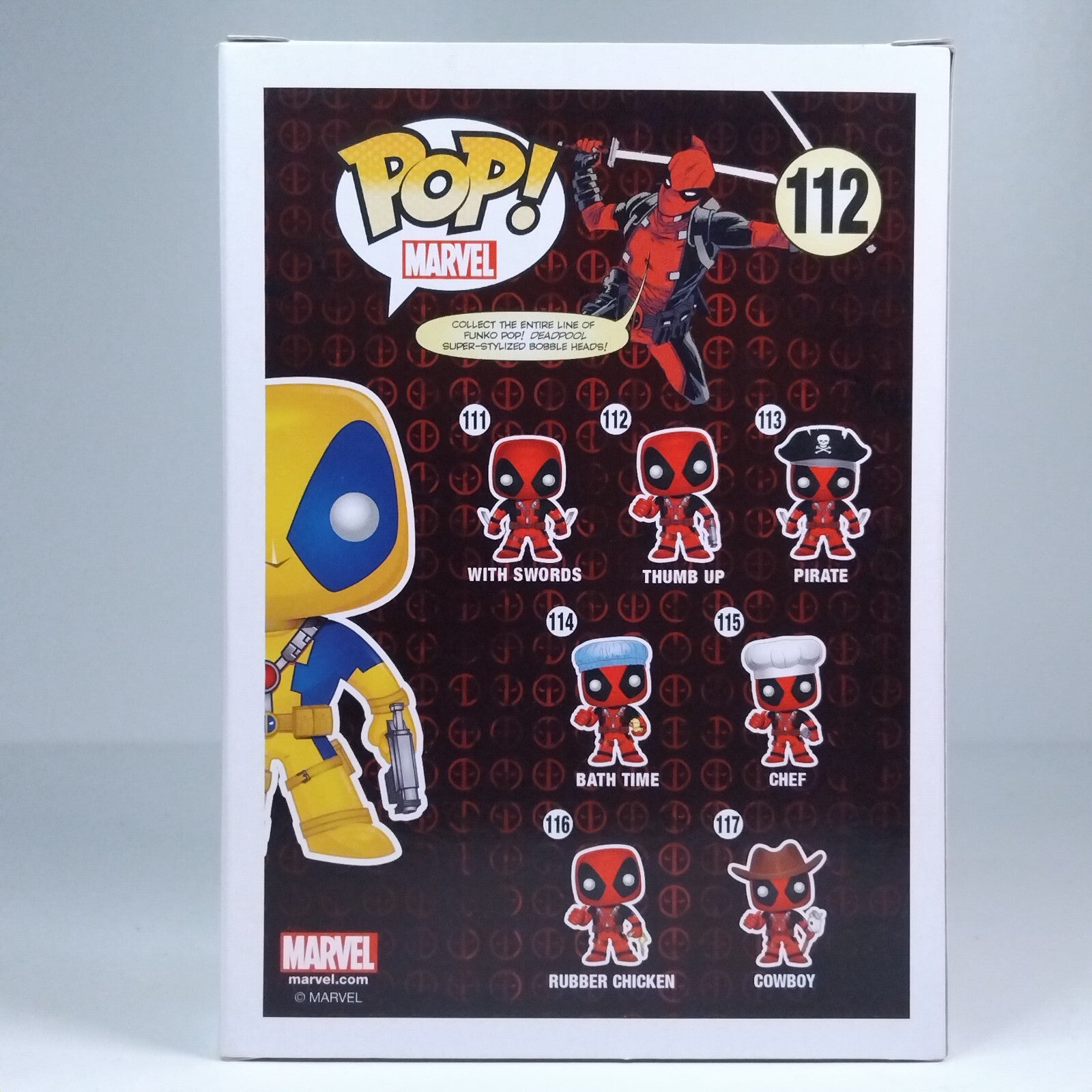 Funko Pop! Marvel Deadpool Yellow / Blue #112