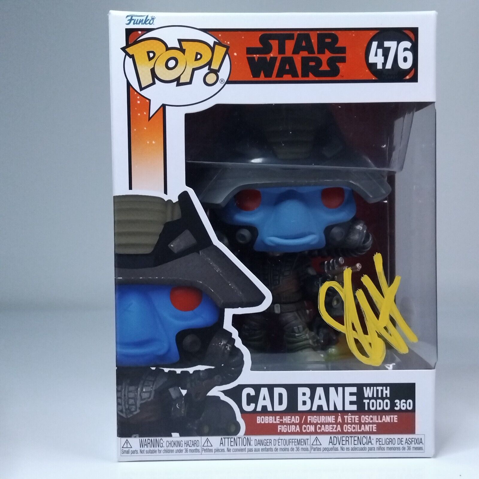 Funko Pop! Star Wars Cad Bane with Todo Signed Seth Green COA #476 WS