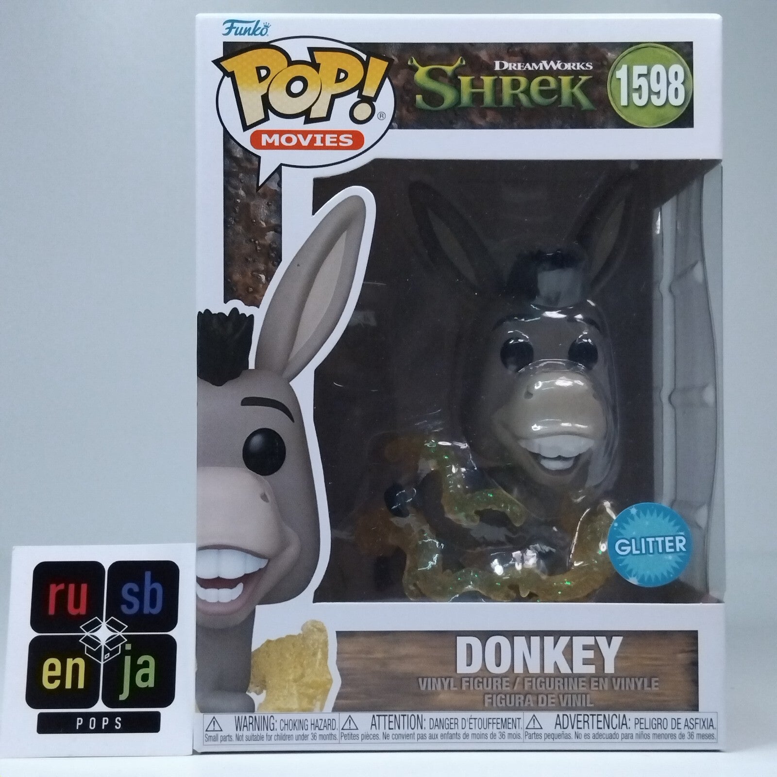 Funko Pop! Movies Animation Shrek Donkey Glitter #1598