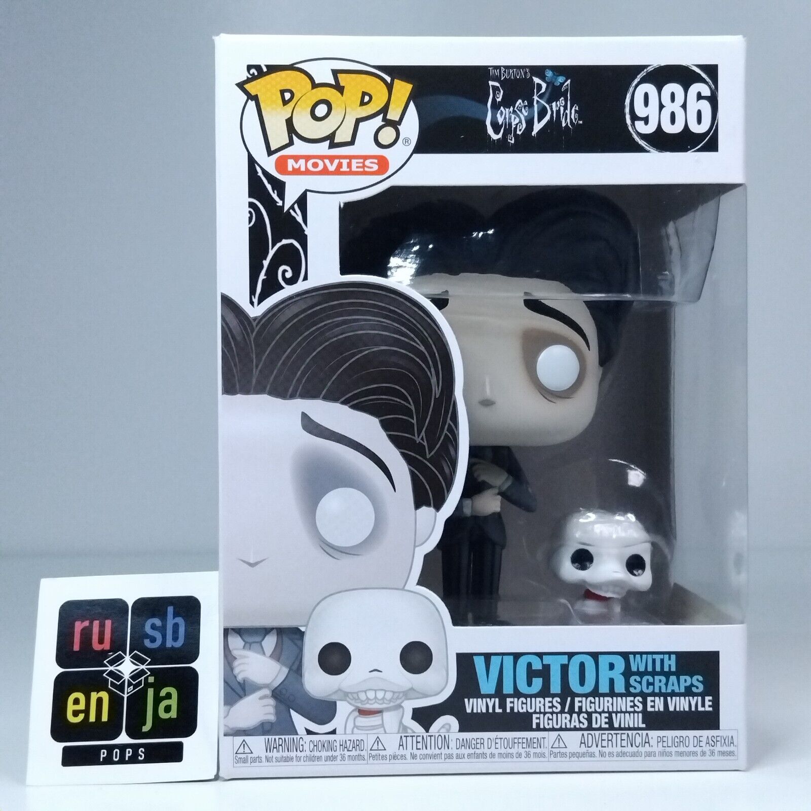 Funko Pop! Movies Corpse Bride Victor with Scraps #986