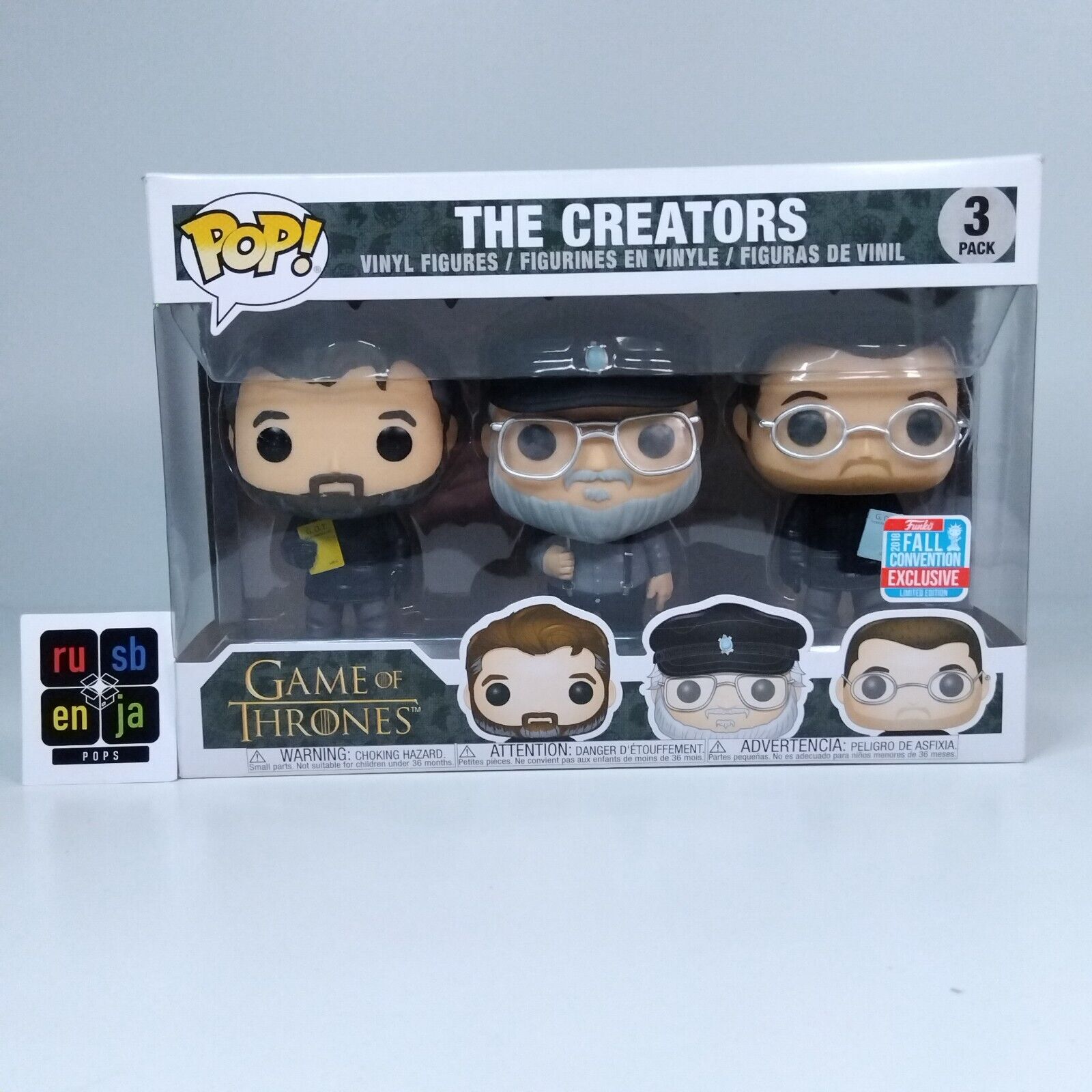 Funko Pop! TV Game of Thrones The Creators Exclusive 3 Pack