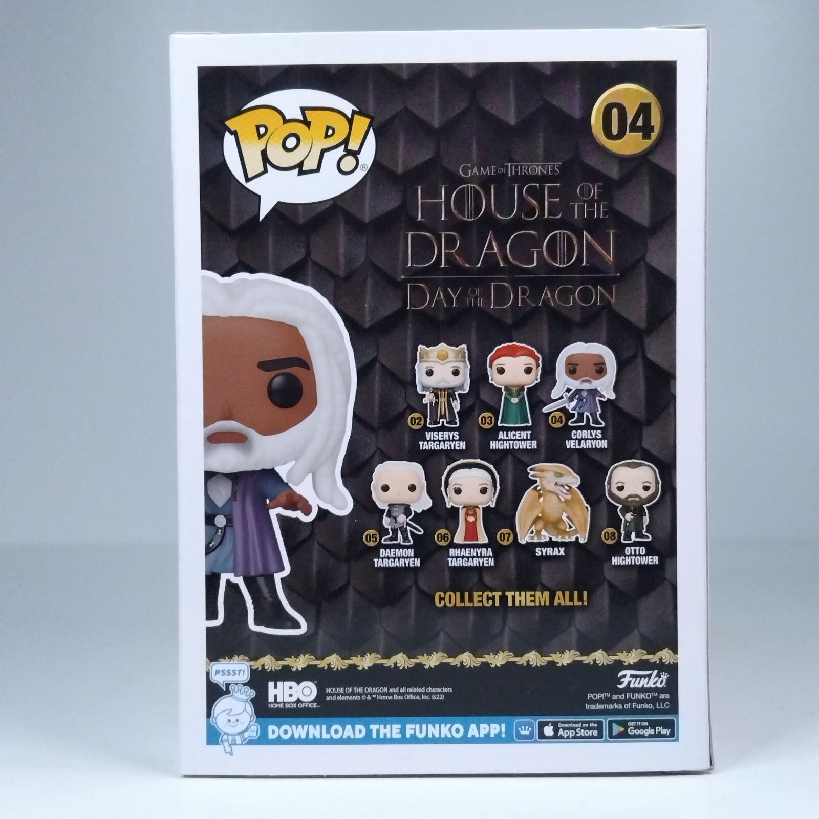 Funko Pop! TV House of Dragon Corlys Velaryon Signed Steve Toussaint #04 WS