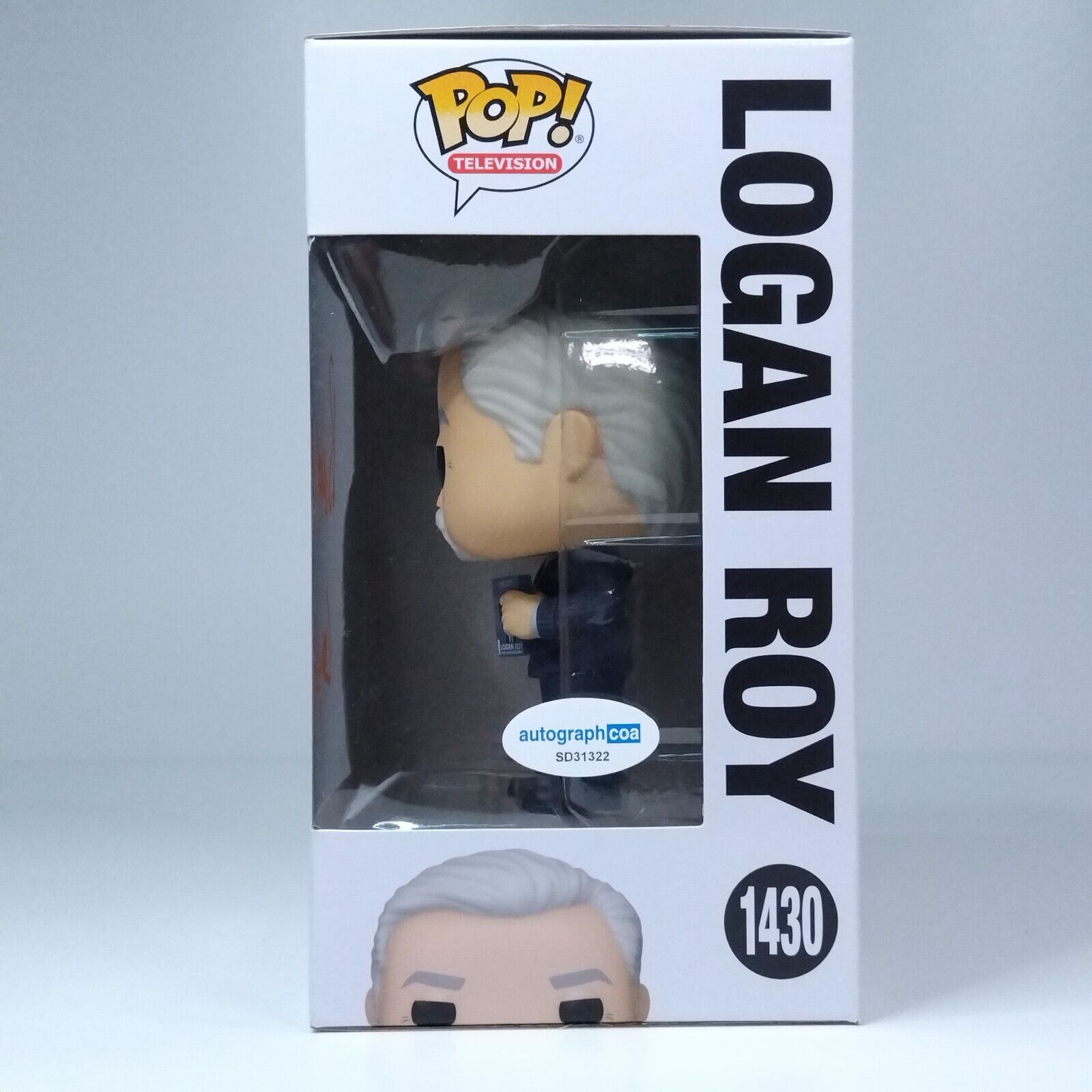 Funko Pop! TV Succession Logan Roy Signed Brian Cox COA #1430 WS