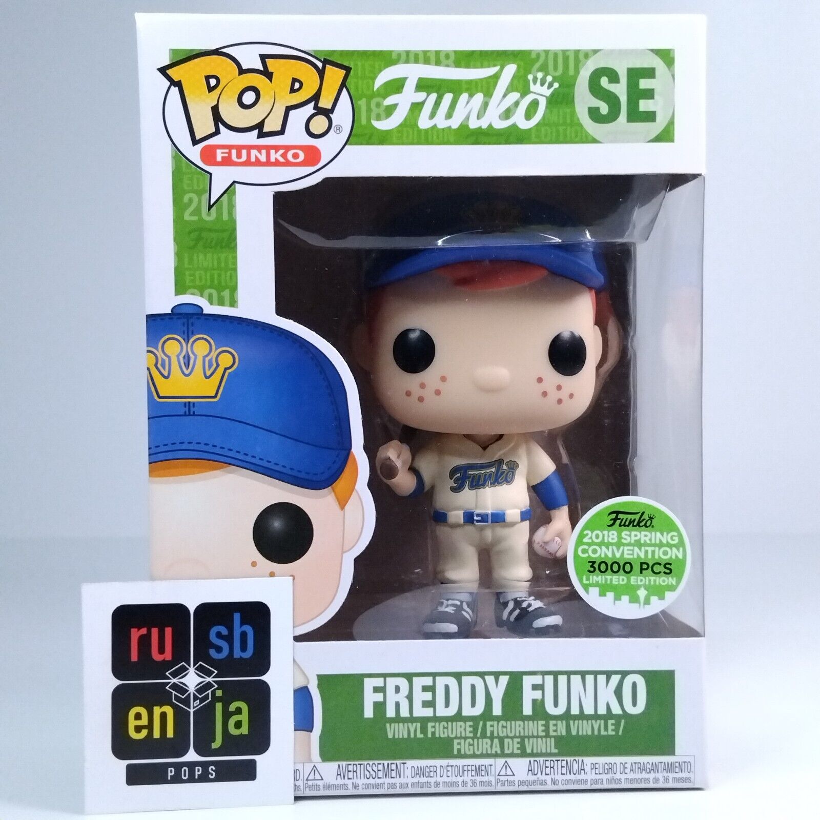 Funko Pop! Freddy Funko Baseball Alternate 3,000 Pcs Limited Edition #SE