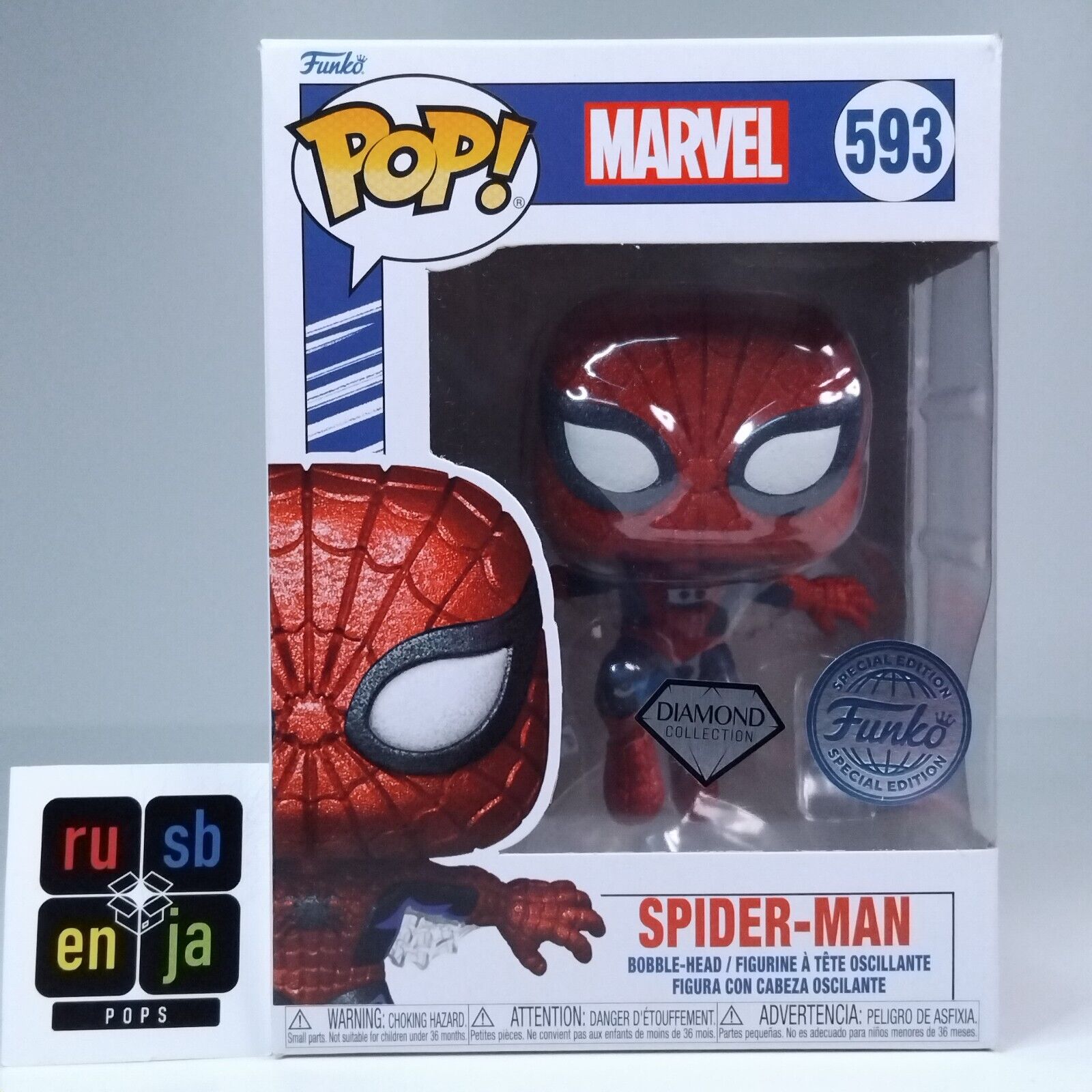 Funko Pop! Marvel Spider-Man Diamond Special Edition #593