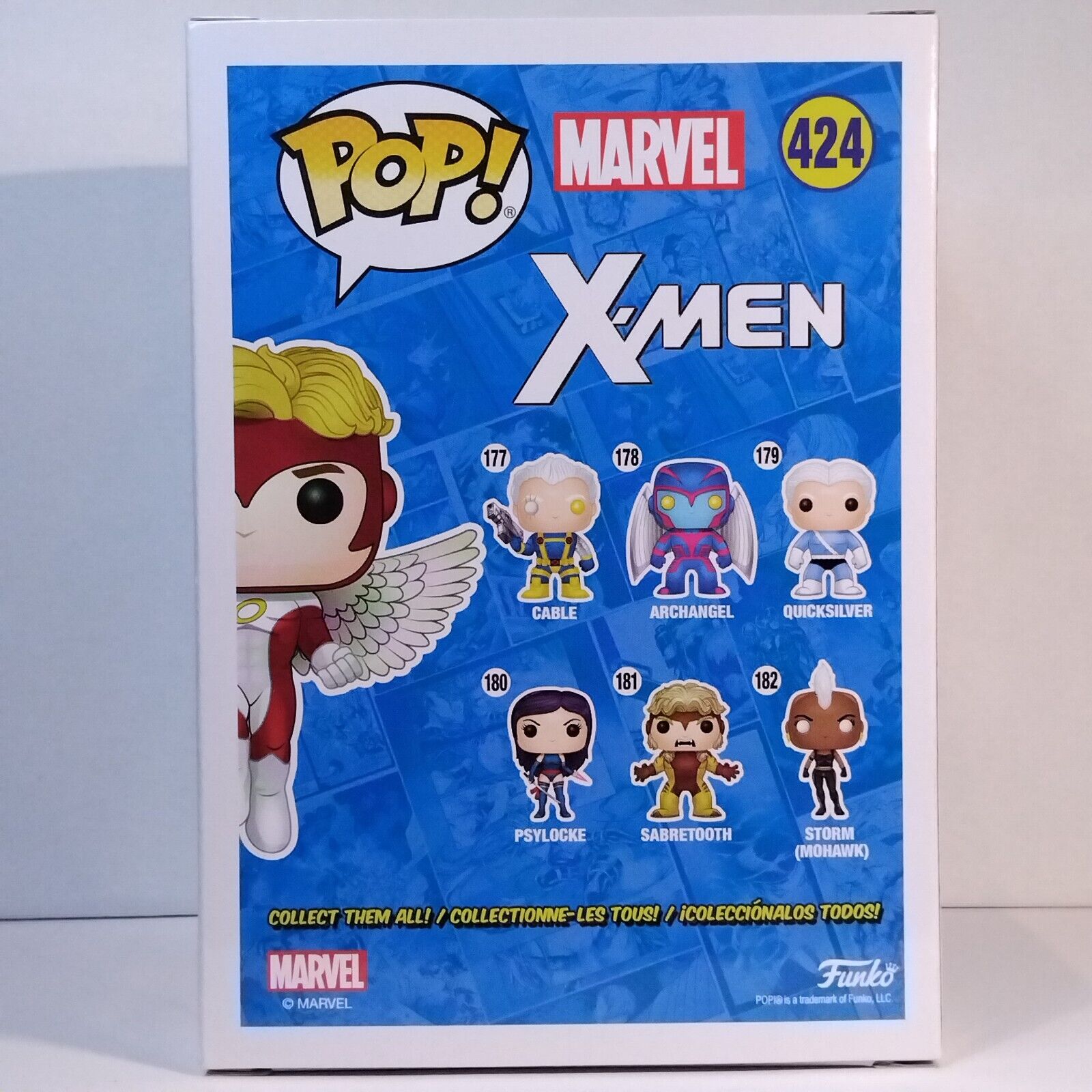 Funko Pop! Marvel X-Men Angel Signed Ben Hardy COA #424 WS