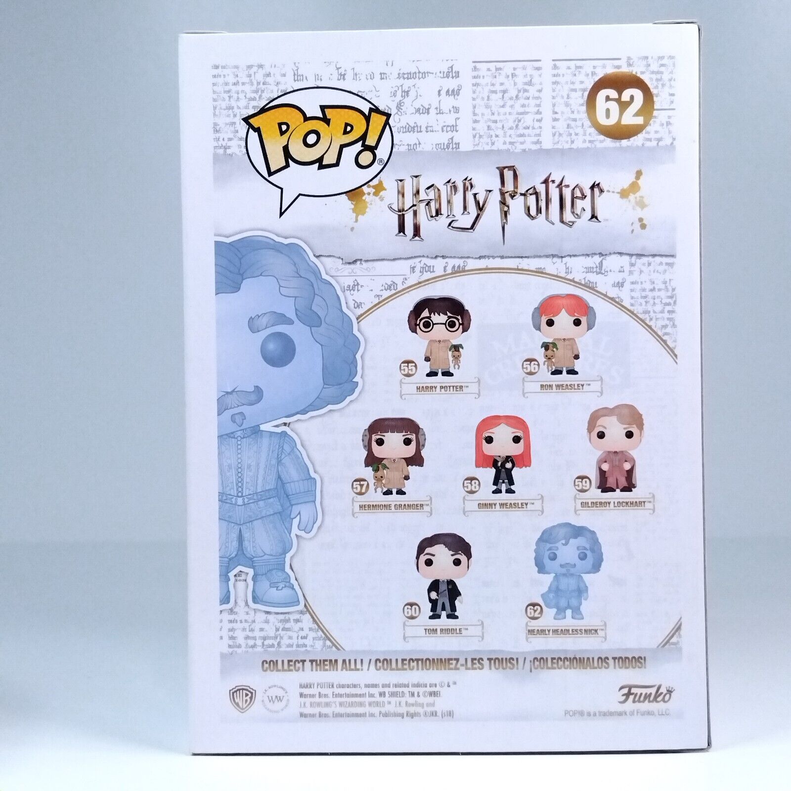 Funko Pop! Harry Potter Nearly Headless Nick Glows Limited Edition #62