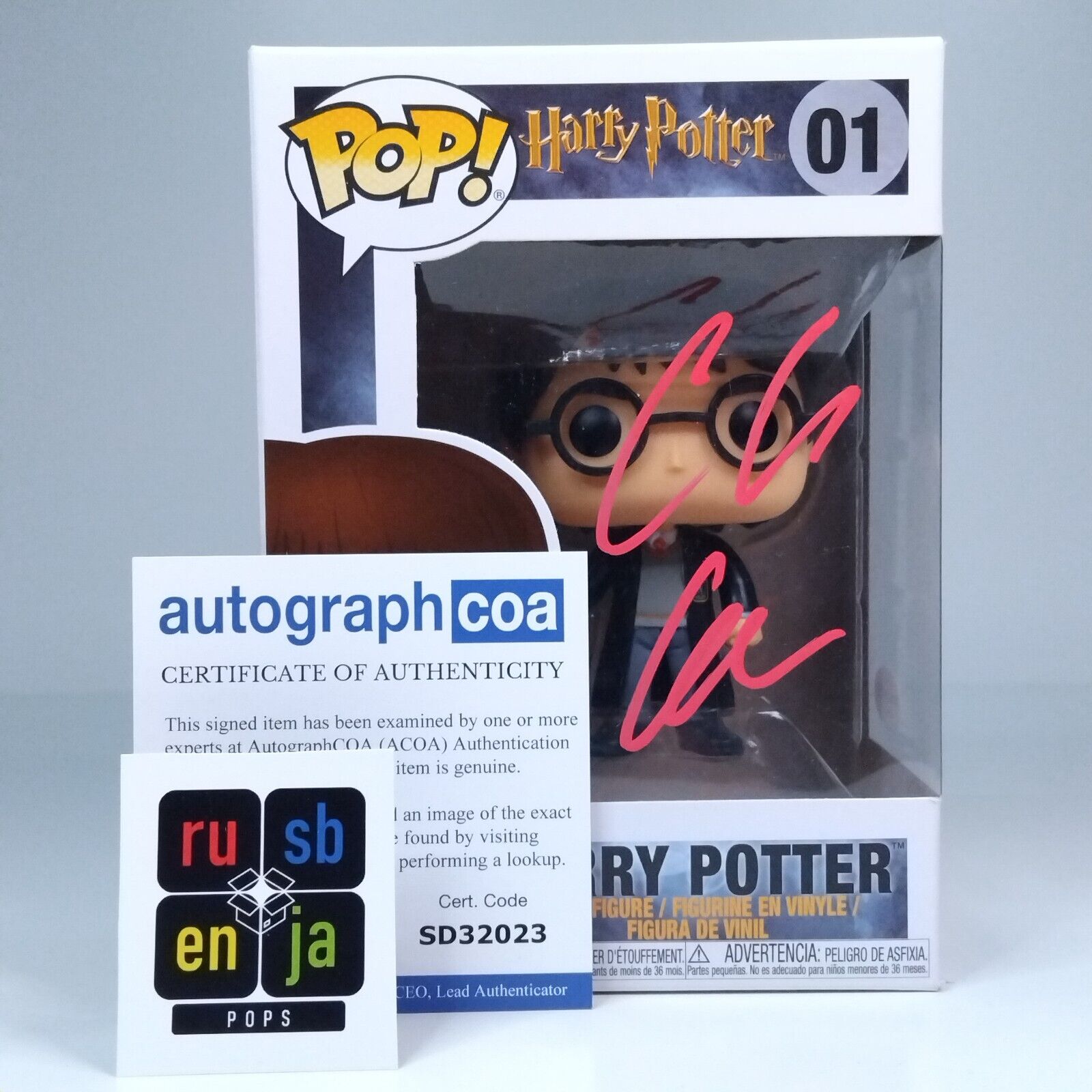 Funko Pop! Movies Harry Potter Signed Director Chris Columbus COA #01 WS