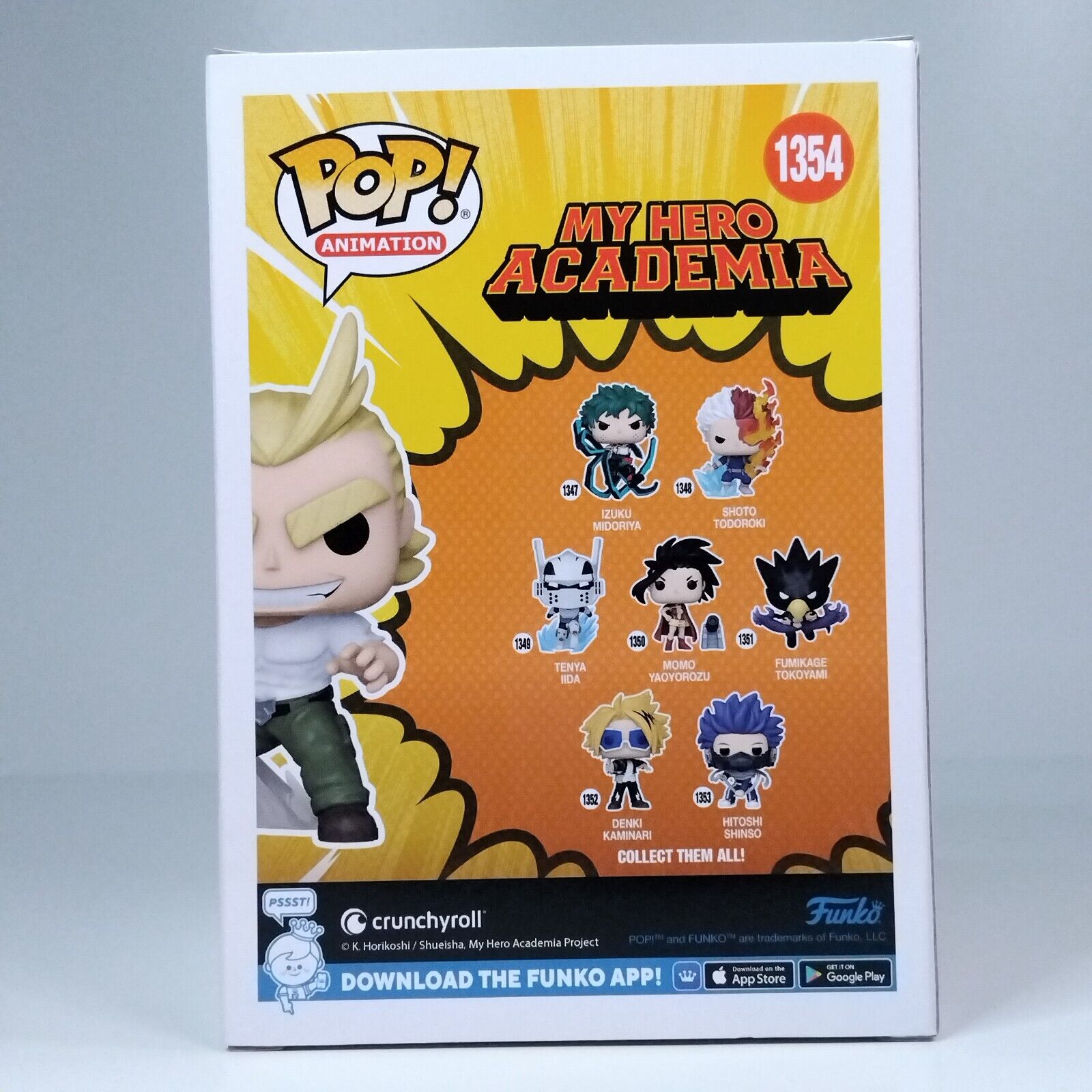 Funko Pop! Anime MHA My Hero Academia All Might Exclusive #1354