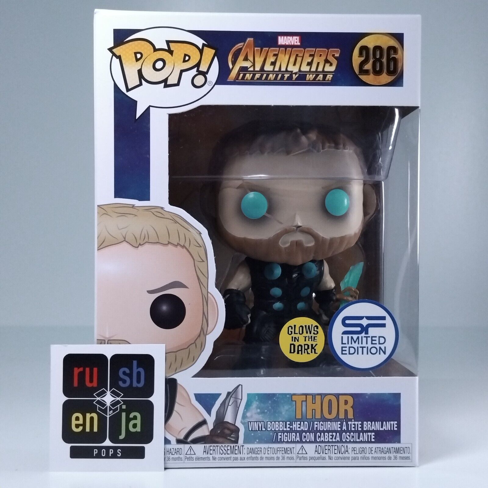 Funko Pop! Marvel Avengers Infinity War Glows in Dark SF Limited Edition #286