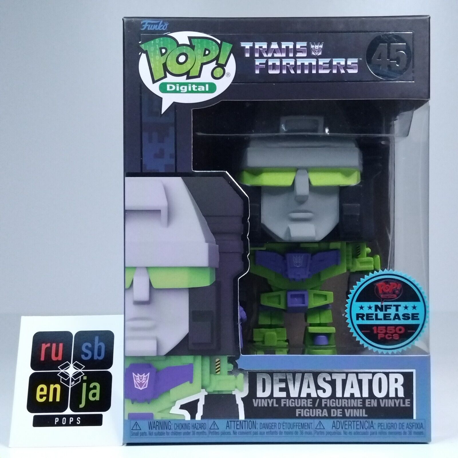 Funko Pop! Digital Retro Toys Transformers Devastator 1,550 Pcs #45