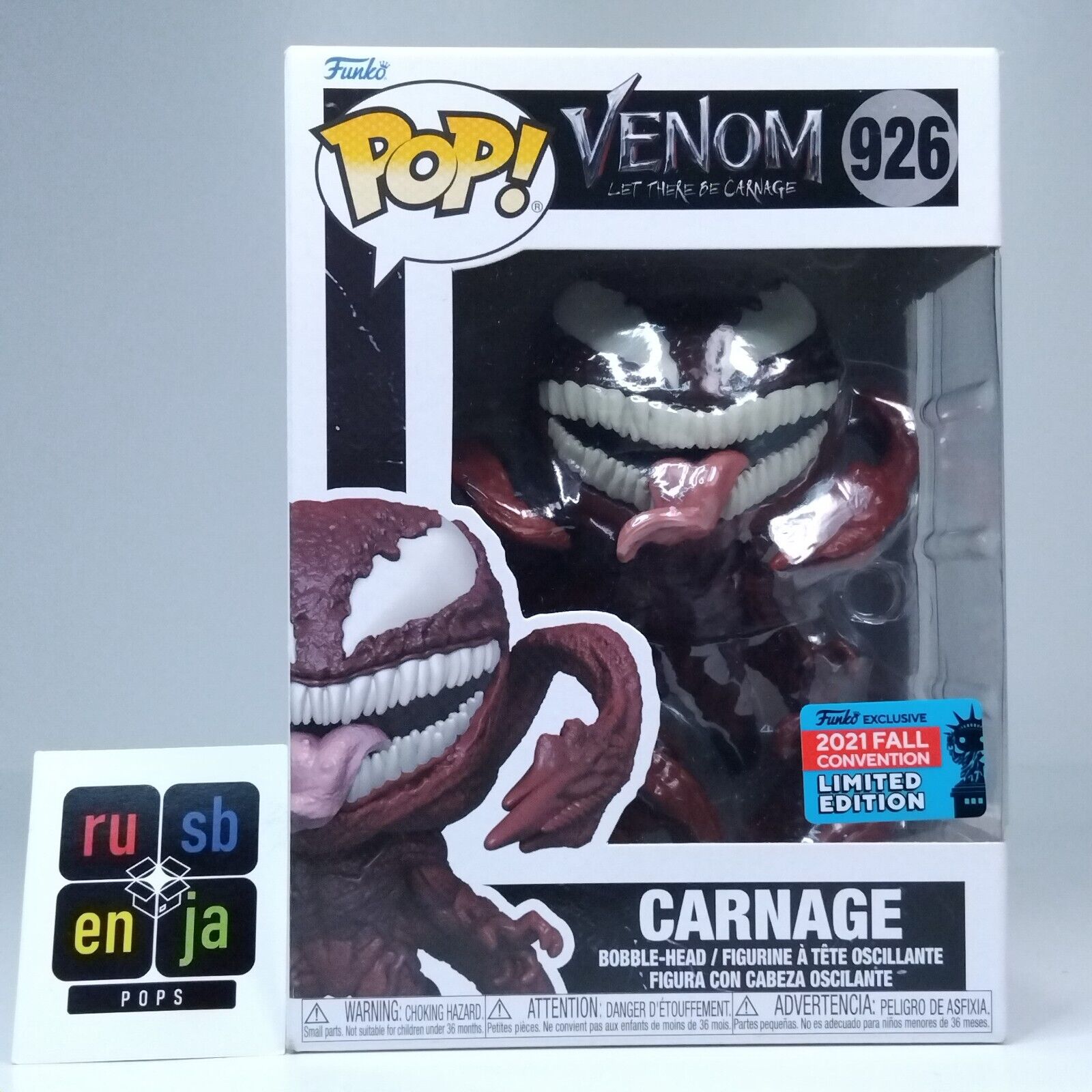 Funko Pop! Marvel Venom Let There Be Carnage - Carnage Limited Edition #926