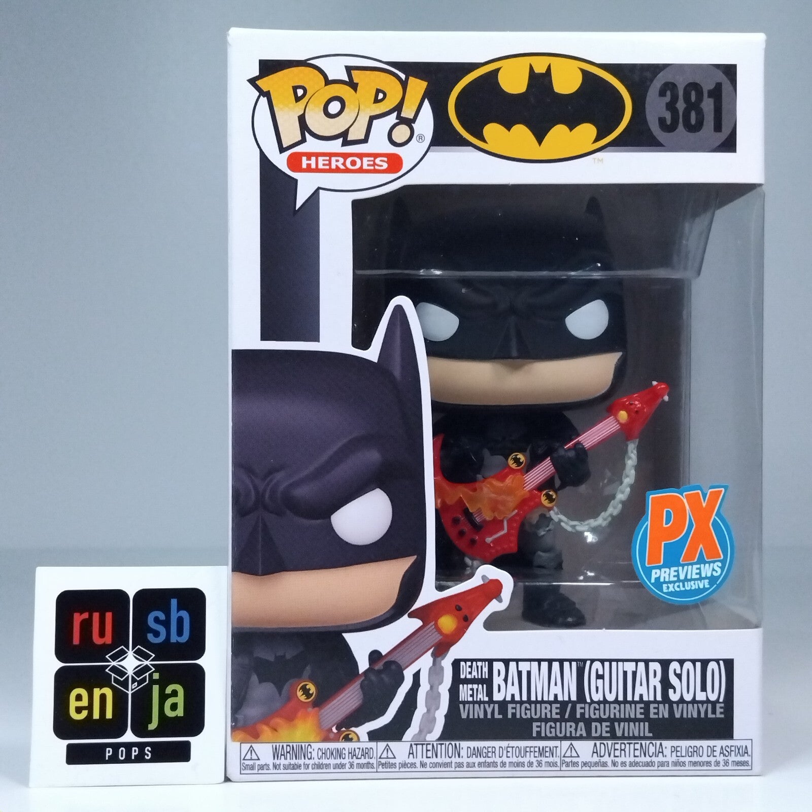 Funko Pop! DC Heroes Death Metal Batman Guitar Solo PC Previews Exclusive #381