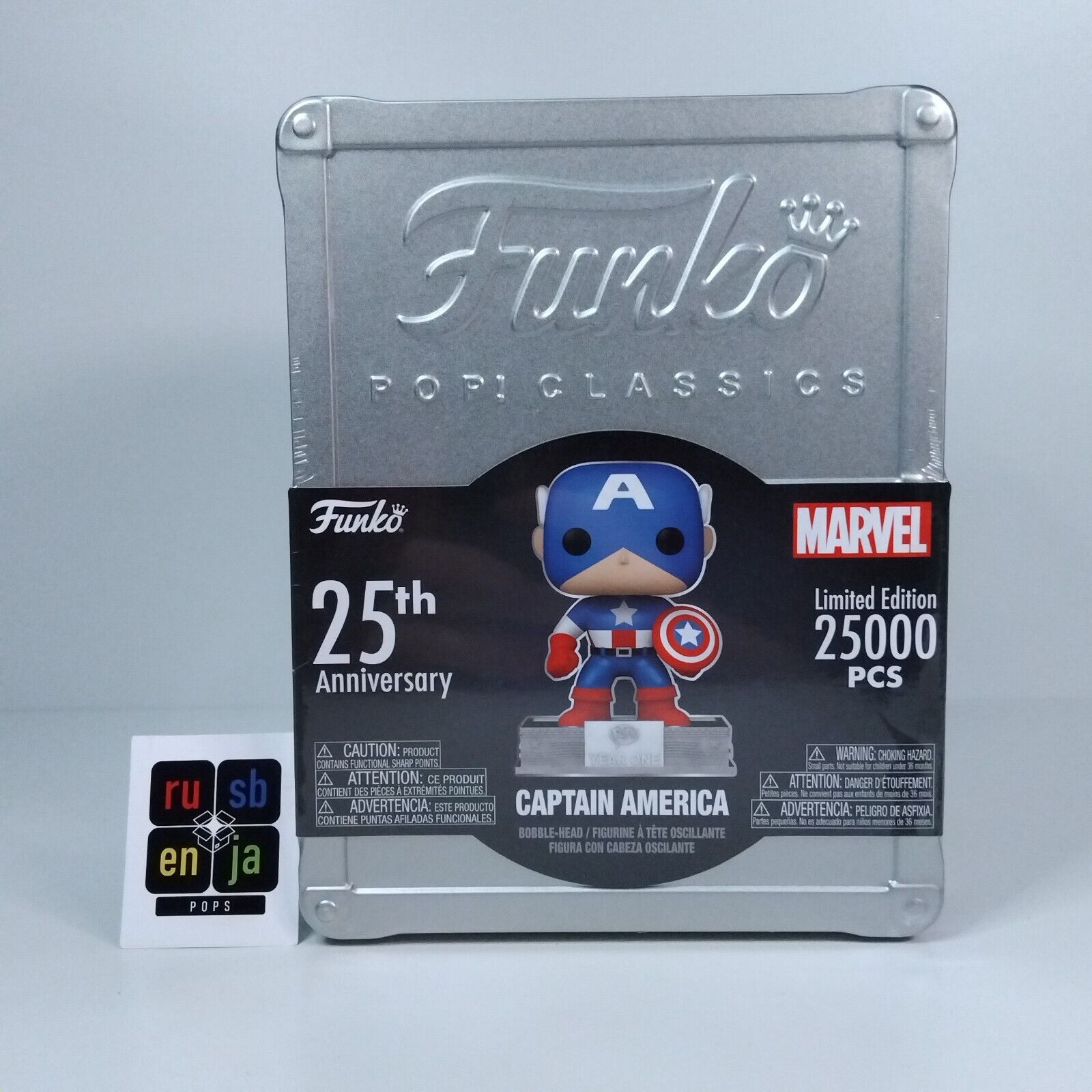 Funko Pop! Classics Vault Marvel Captain America 25,000 Pc 25th Anniversary #06C