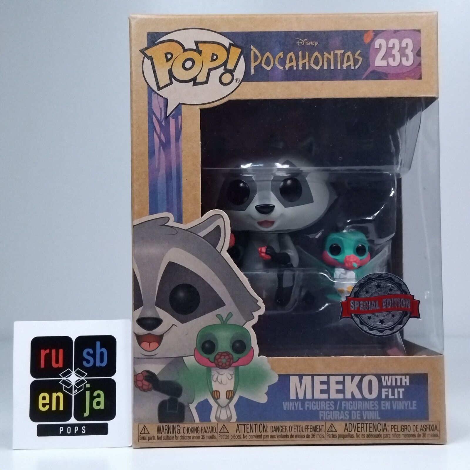 Funko Pop! Disney Pocahontas Meeko with Flit Special Edition #233