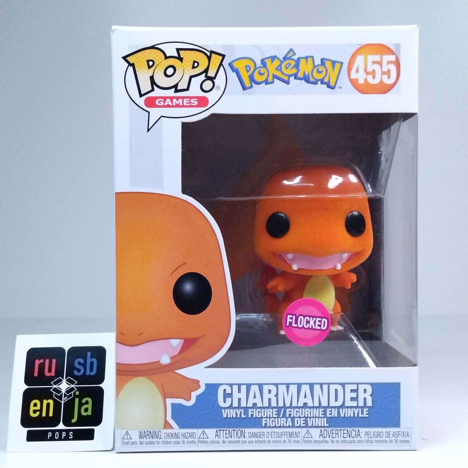 Funko Pop! Games Pokemon Charmander Flocked #455