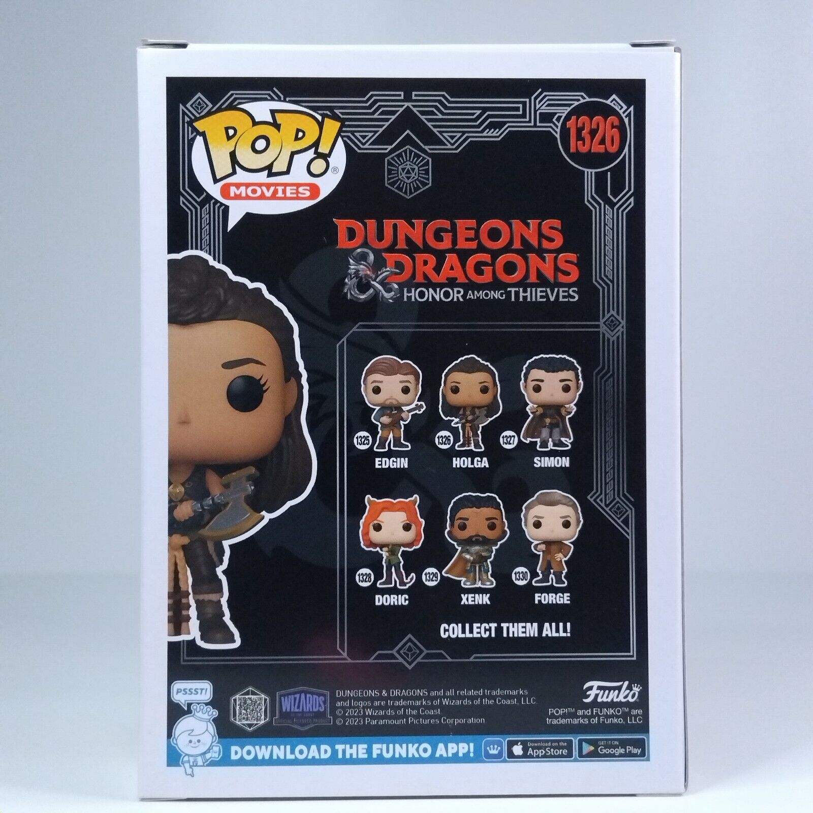 Funko Pop! Movies Dungeons Dragons Holga Signed Michelle Rodriguez COA #1326 WS