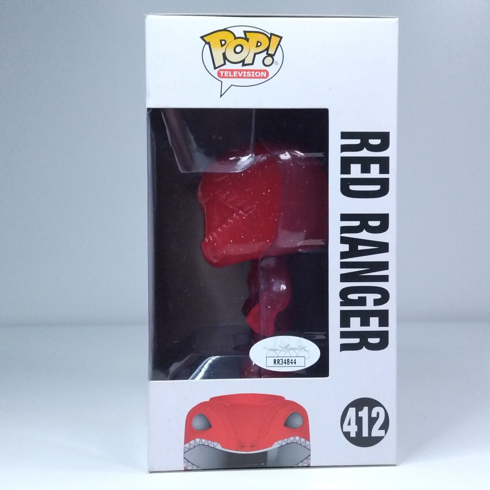 Funko Pop! TV Power Rangers Red Ranger Signed Austin St. John 7BAP COA #412