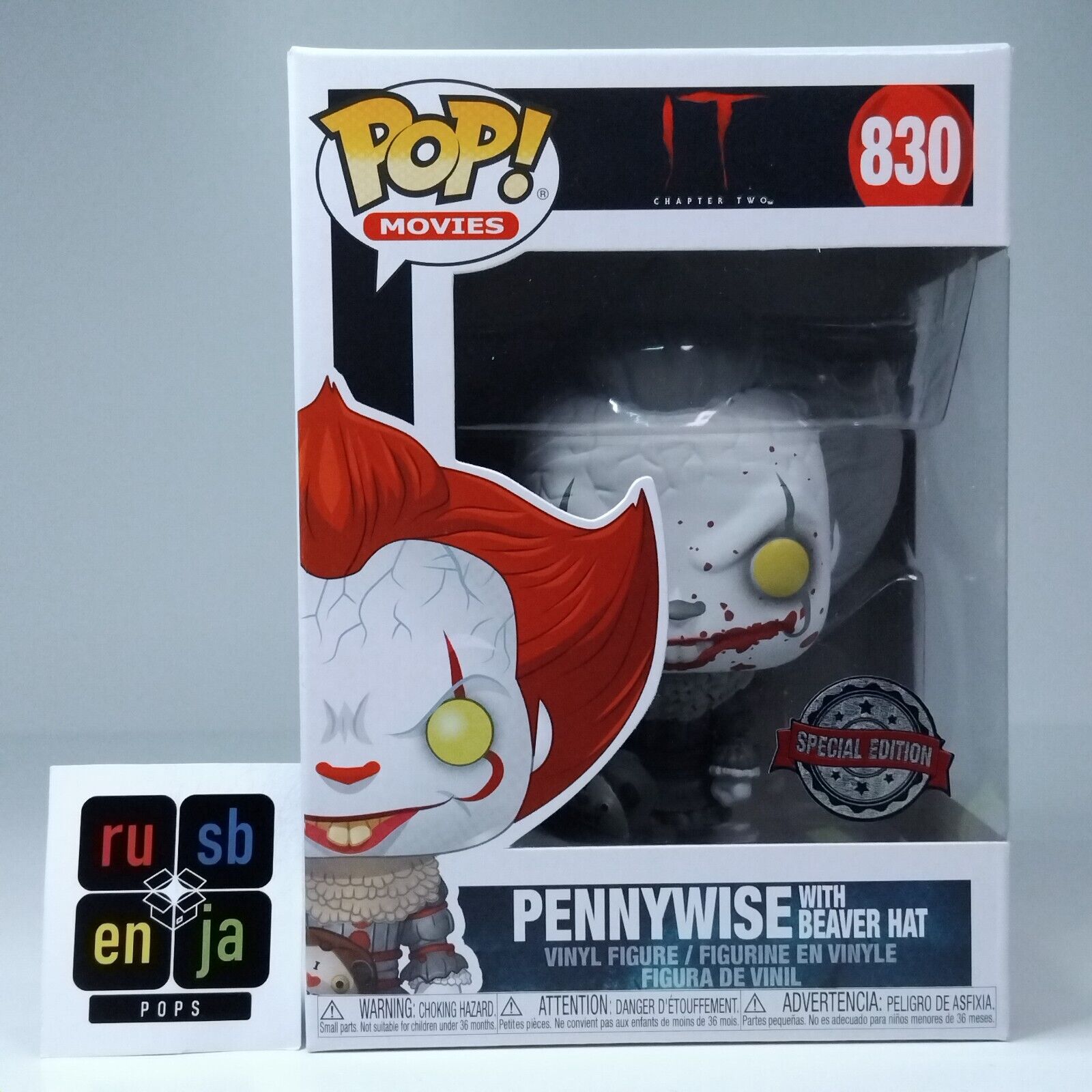 Funko Pop! Movies Horror IT Pennywise Bloody Special Edition #830