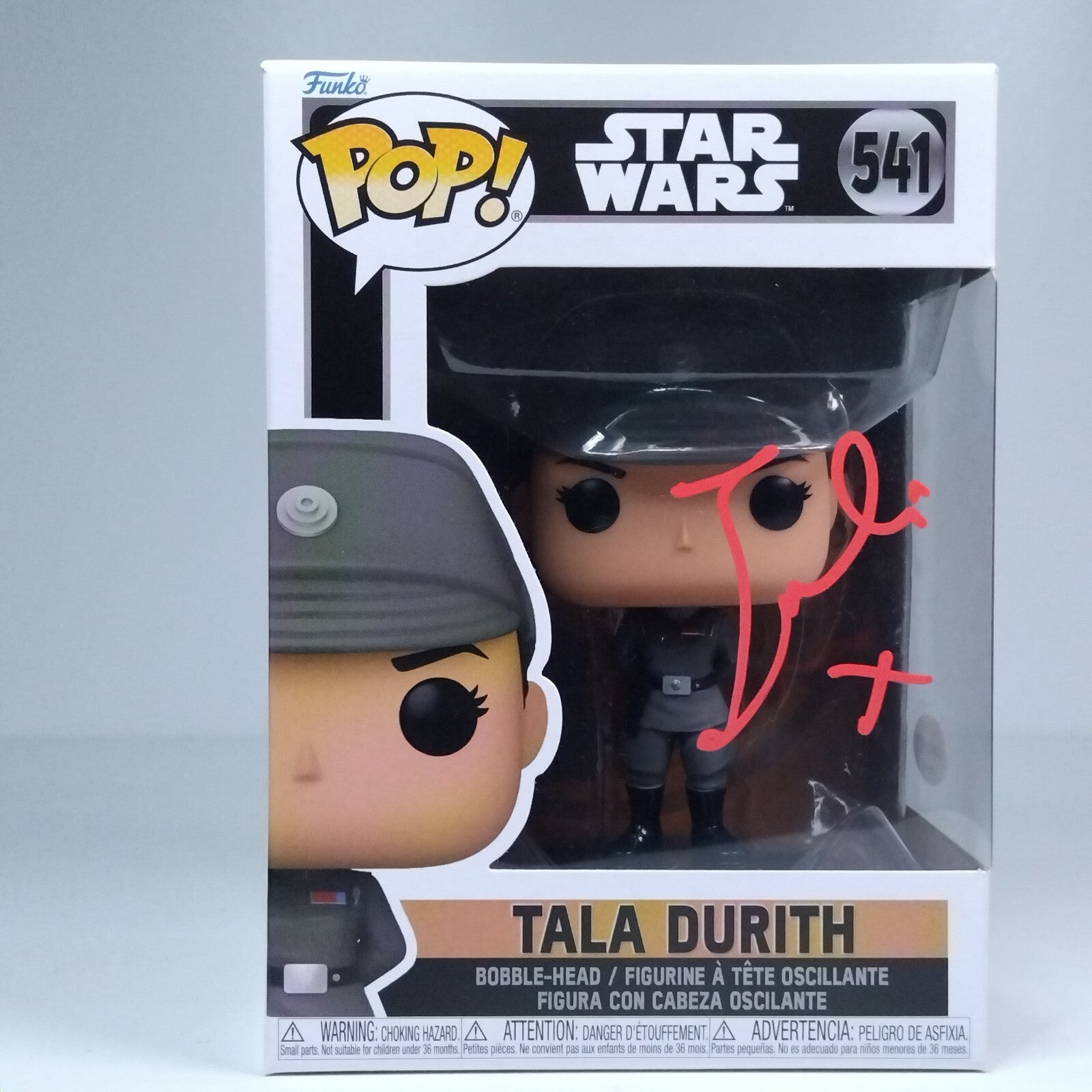Funko Pop! Star Wars Tala Durith Signed Indira Varma COA #541 WS