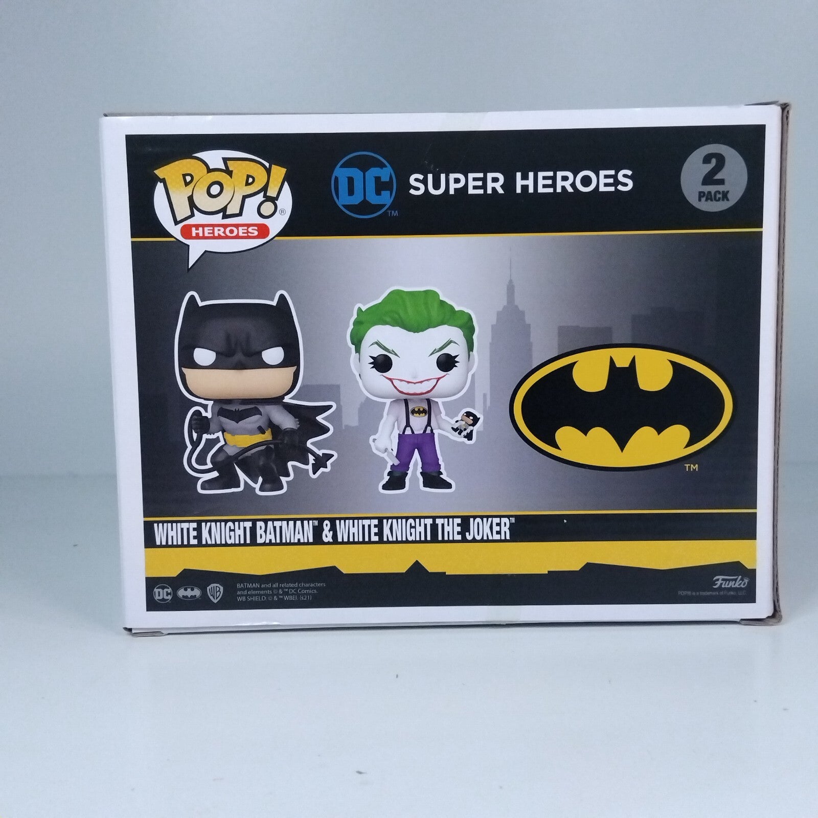 Funko Pop! DC Heroes White Knight Batman & White Knight Joker 2 Pack
