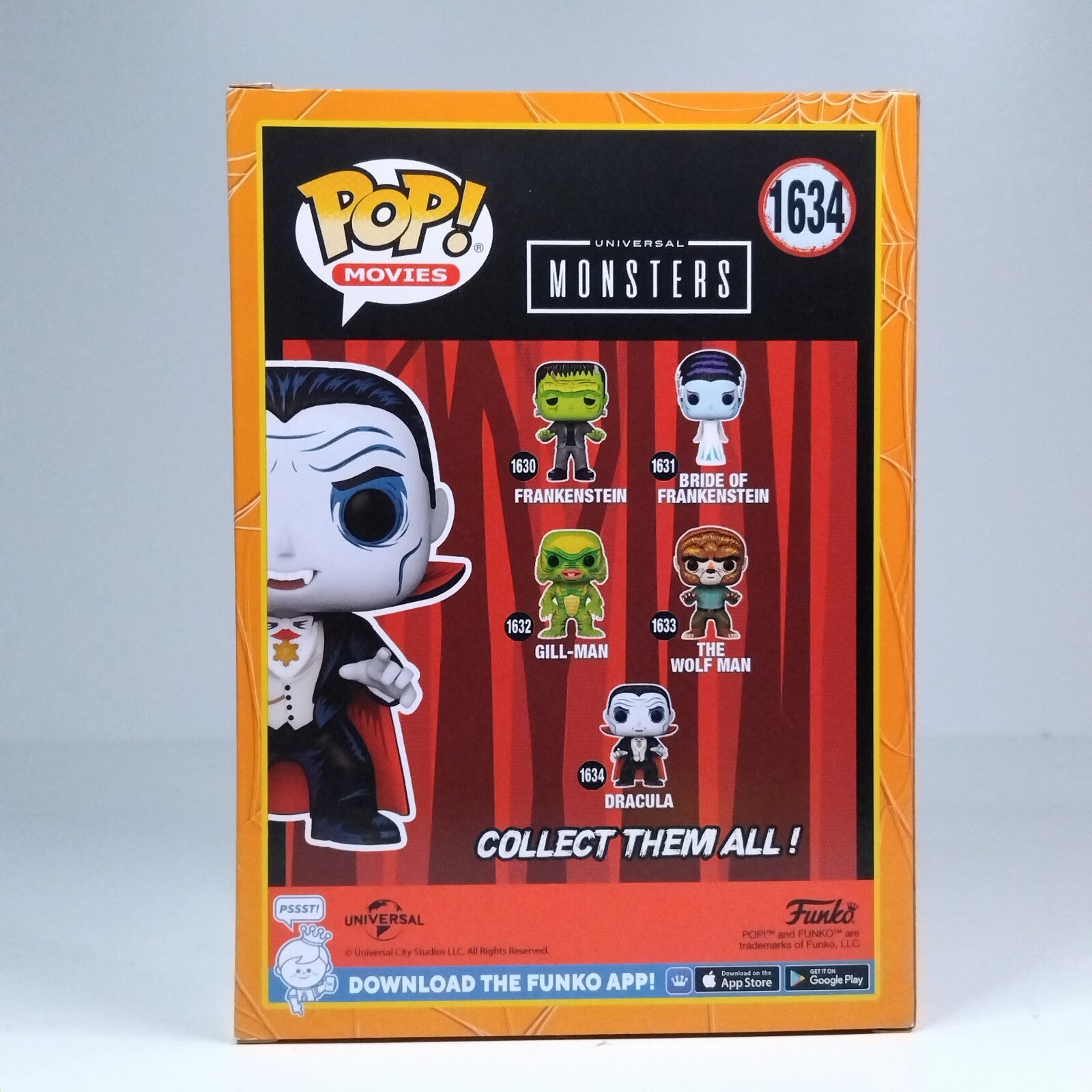 Funko Pop! Movies Universal Monsters Dracula #1634