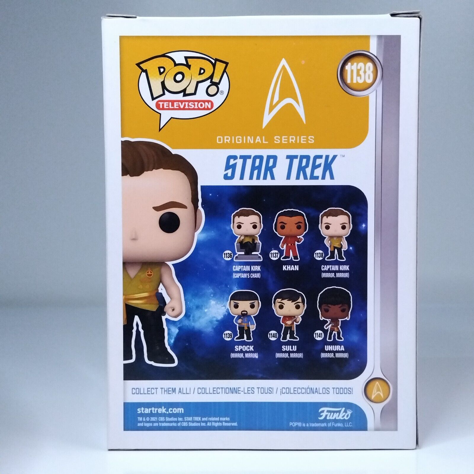 Funko Pop! TV Star Trek Captain Kirk Signed Paul Wesley COA #1138 WS