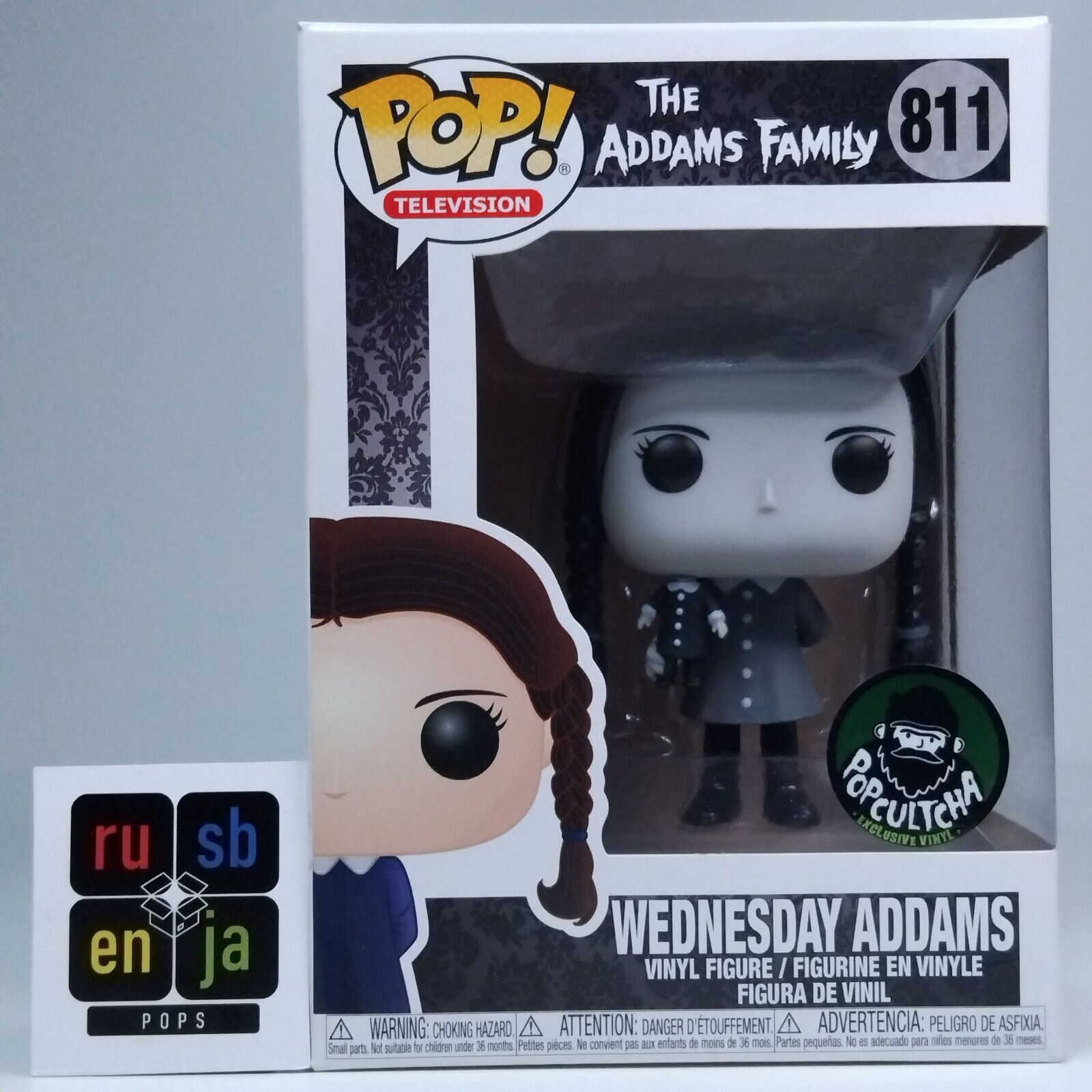 Funko Pop! TV The Addams Family Wednesday Addams Black & White Exclusive #811