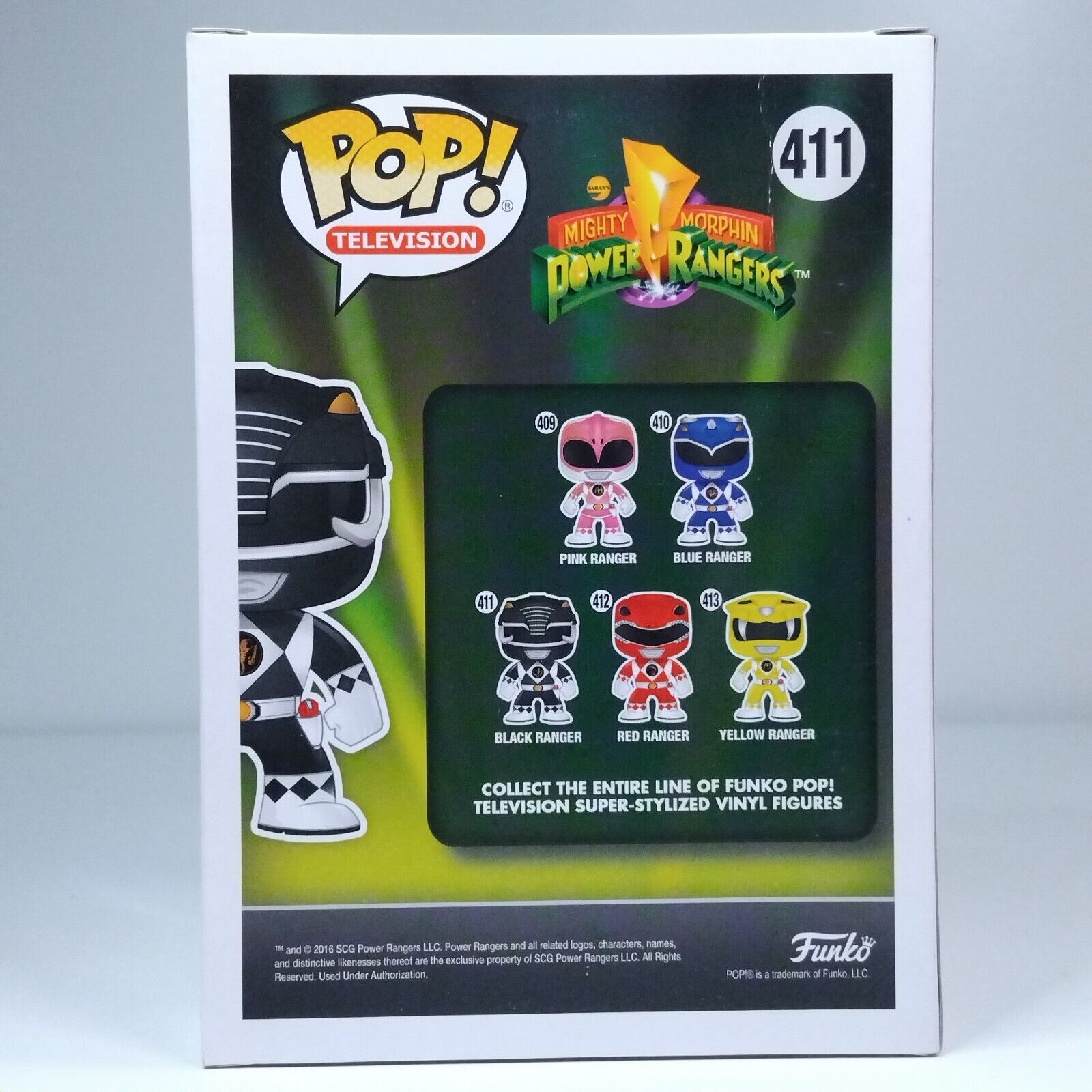 Funko Pop! TV Power Rangers Black Ranger Signed Johnny Yong Bosch 7BAP COA #411