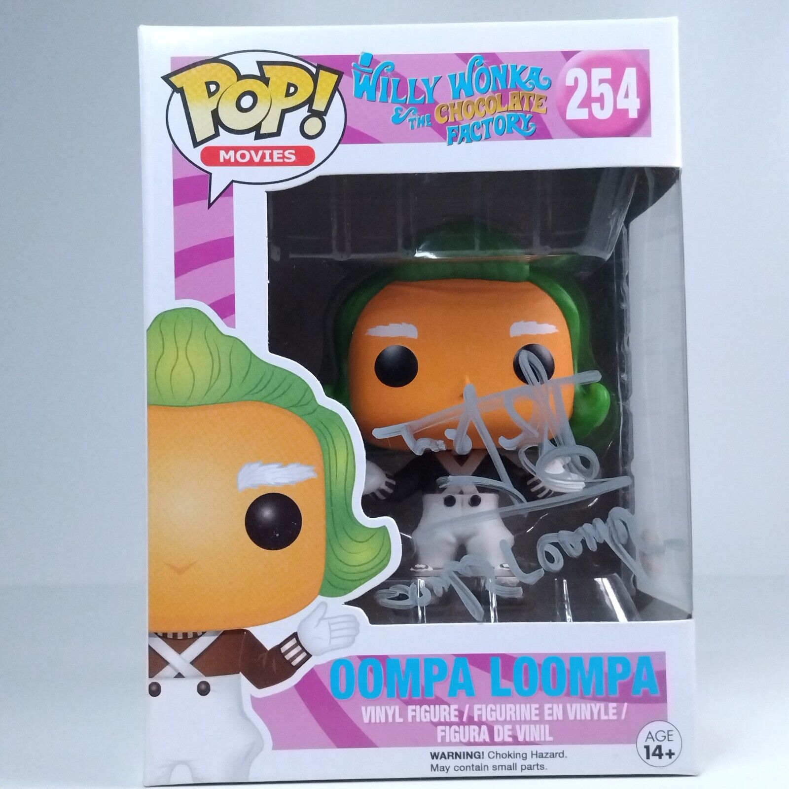 Funko Pop! Movies Willy Wonka Oompa Loompa Signed Rusty Goffe COA #254