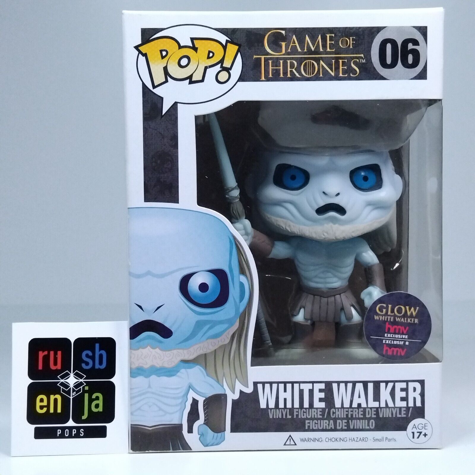 Funko Pop! TV Game of Thrones White Walker Glows in Dark HMV Exclusive #06