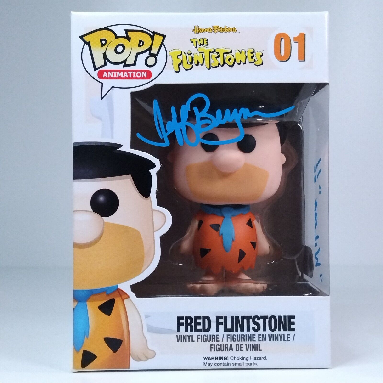 Funko Pop! Animation Fred Flintstone Signed Jeff Bergman COA #01