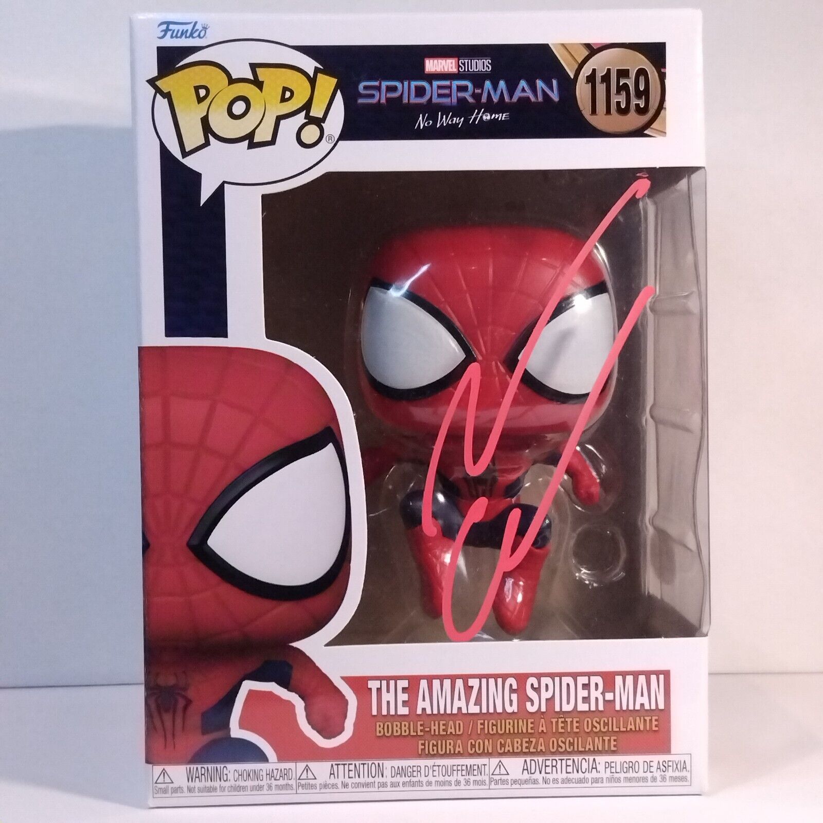 Funko Pop! Marvel The Amazing Spider-Man Signed Andrew Garfield COA #1159 WS