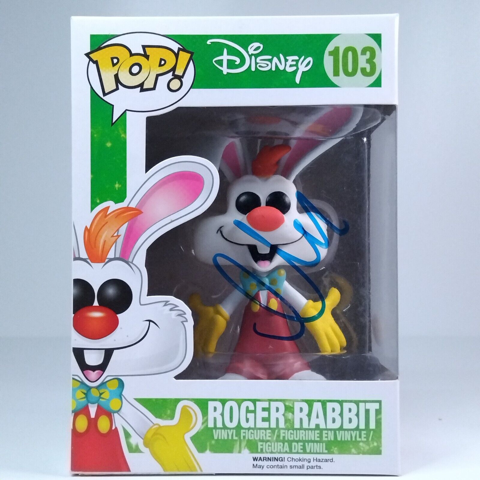 Funko Pop! Disney Roger Rabbit Signed Charles Fleischer COA #103 WS