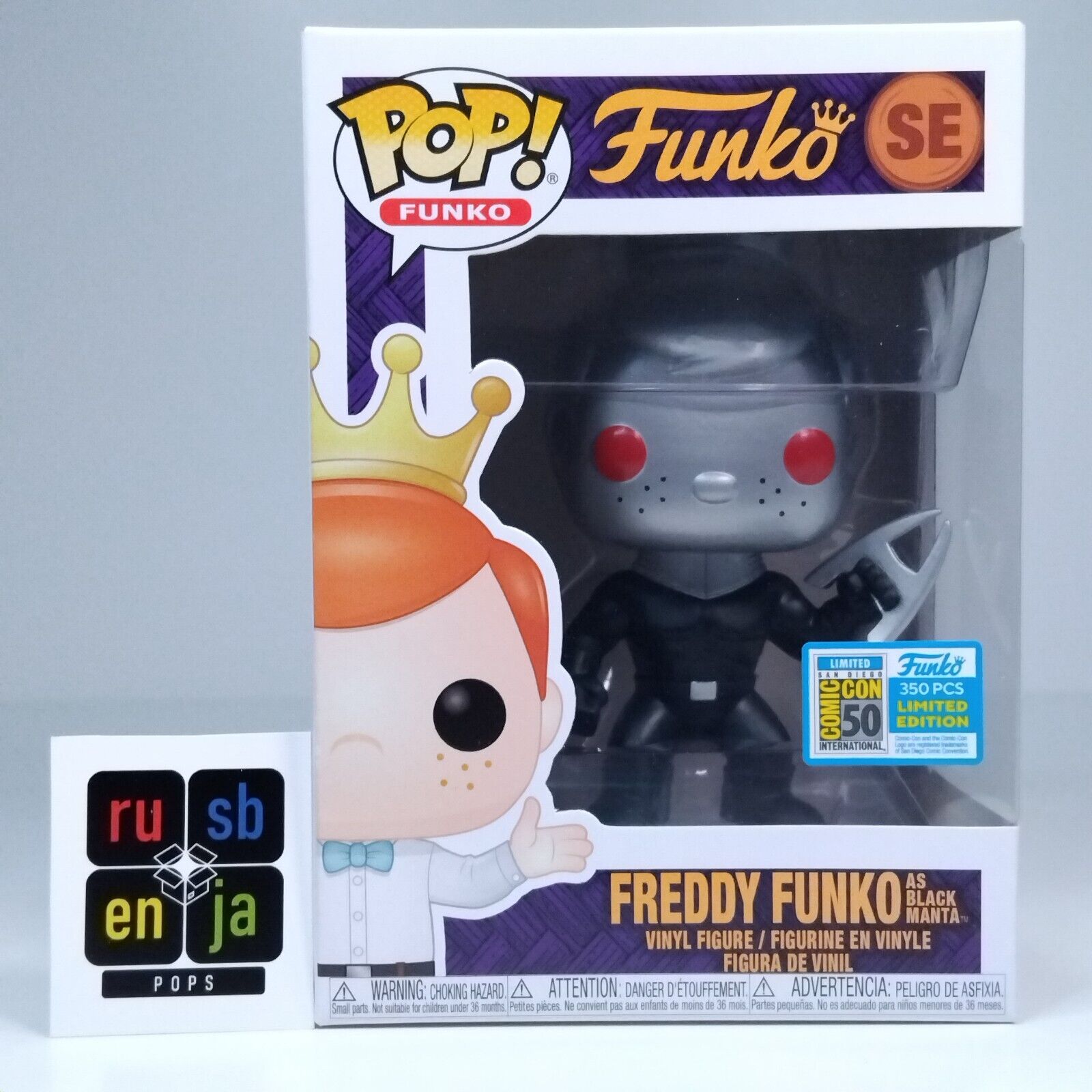 Funko Pop! DC Heroes Aquaman Freddy Funko as Black Manta SDCC #350