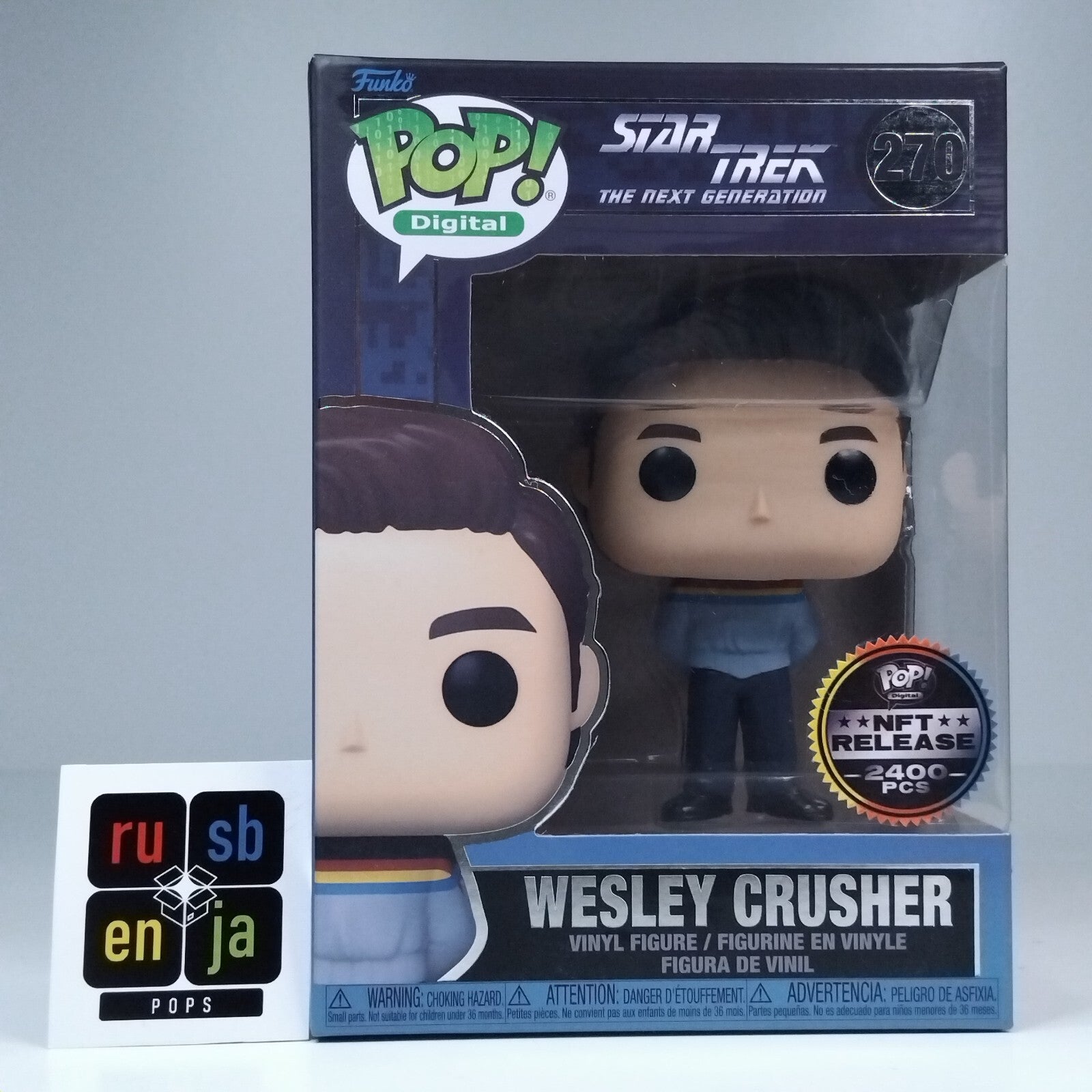 Funko Pop! Digital TV Star Trek The Next Generation Wesley Crusher 2400 Pc #270