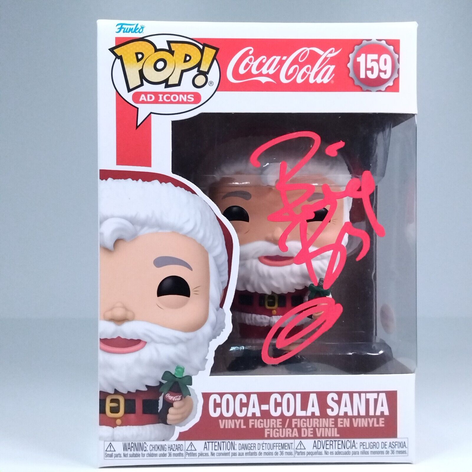 Funko Pop! Coca-Cola Santa Bad Santa Signed Billy Bob Thornton COA #159 WS