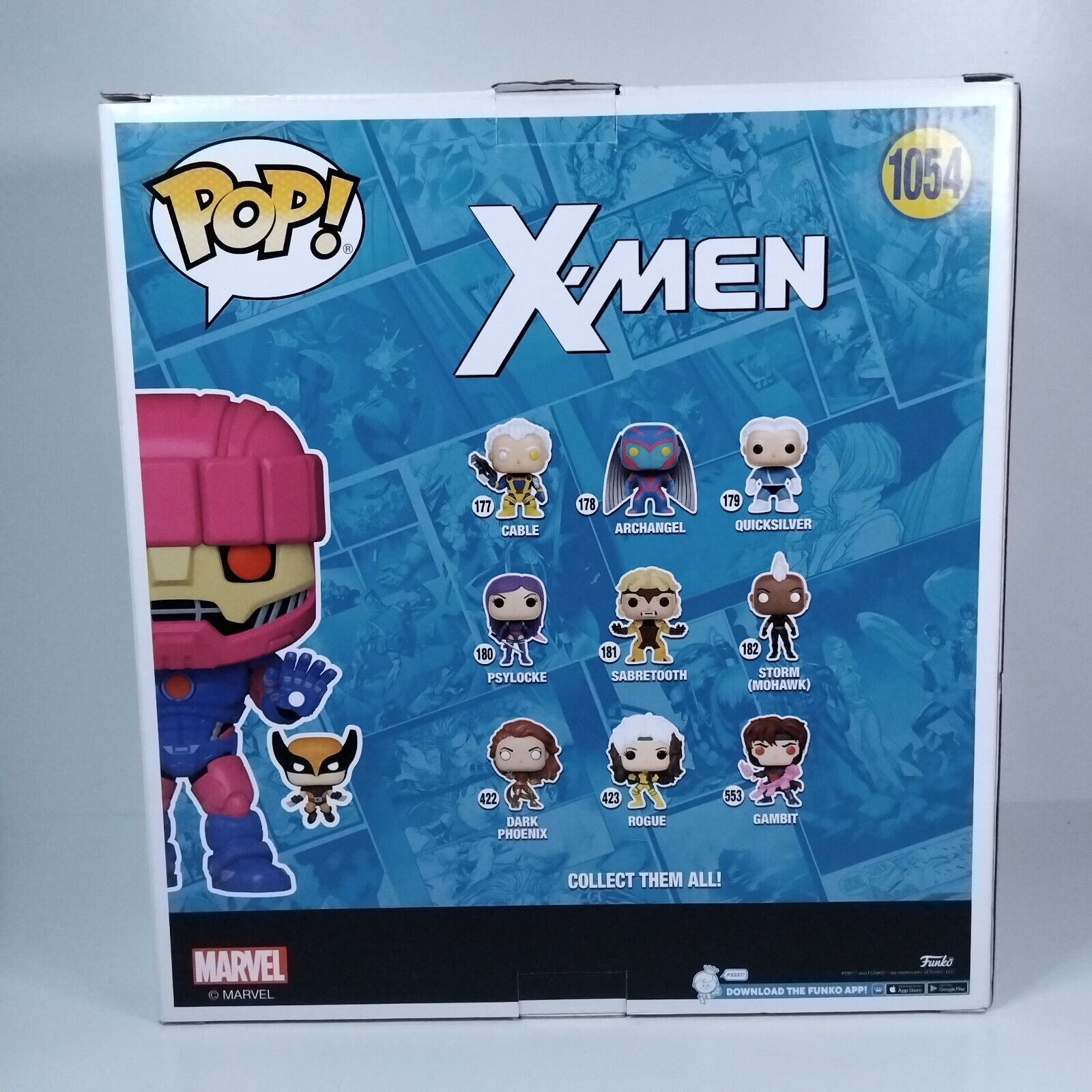 Funko Pop! Marvel X-Men 10" Inch Sentinel with Wolverine Blacklight Chase #1054