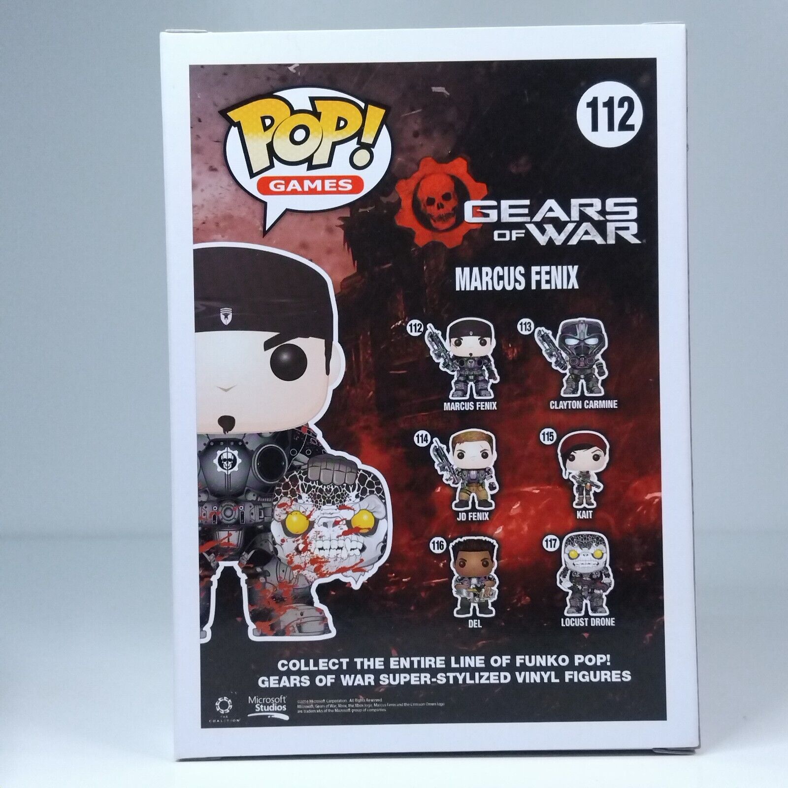 Funko Pop! Games Gears of War Marcus Fenix with Head and Black Lancer #112