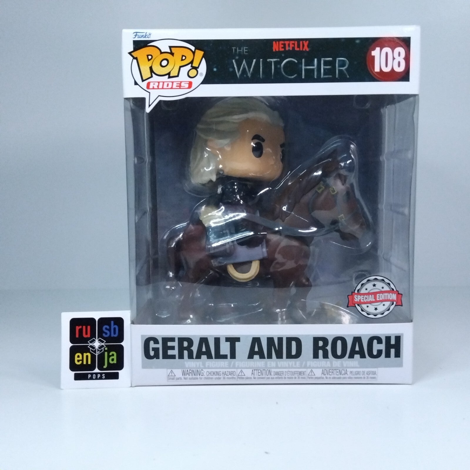 Funko Pop! TV Games The Witcher Geralt and Roach #108