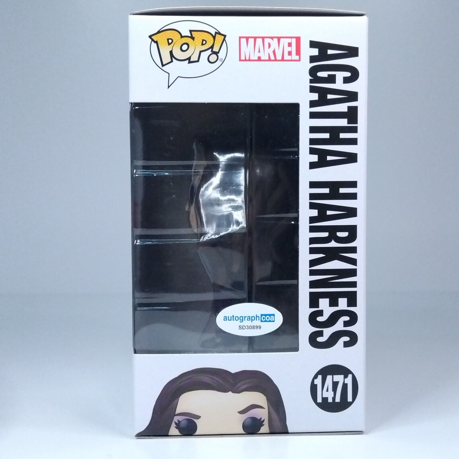 Funko Pop! Marvel Agatha Harkness Signed Kathryn Hahn COA #1471 WS