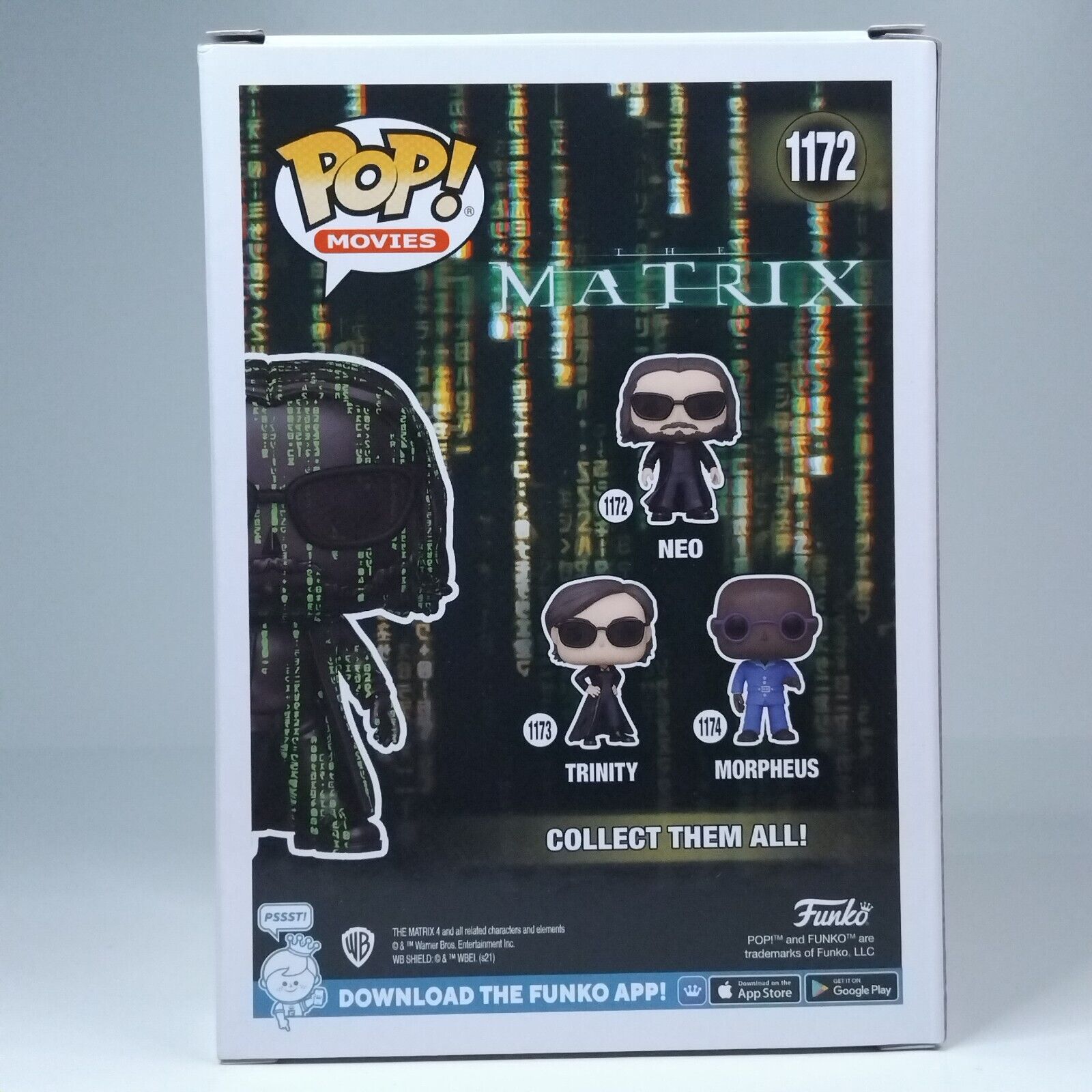 Funko Pop! Movies The Matrix Neo Coded Glows Special Edition #1172