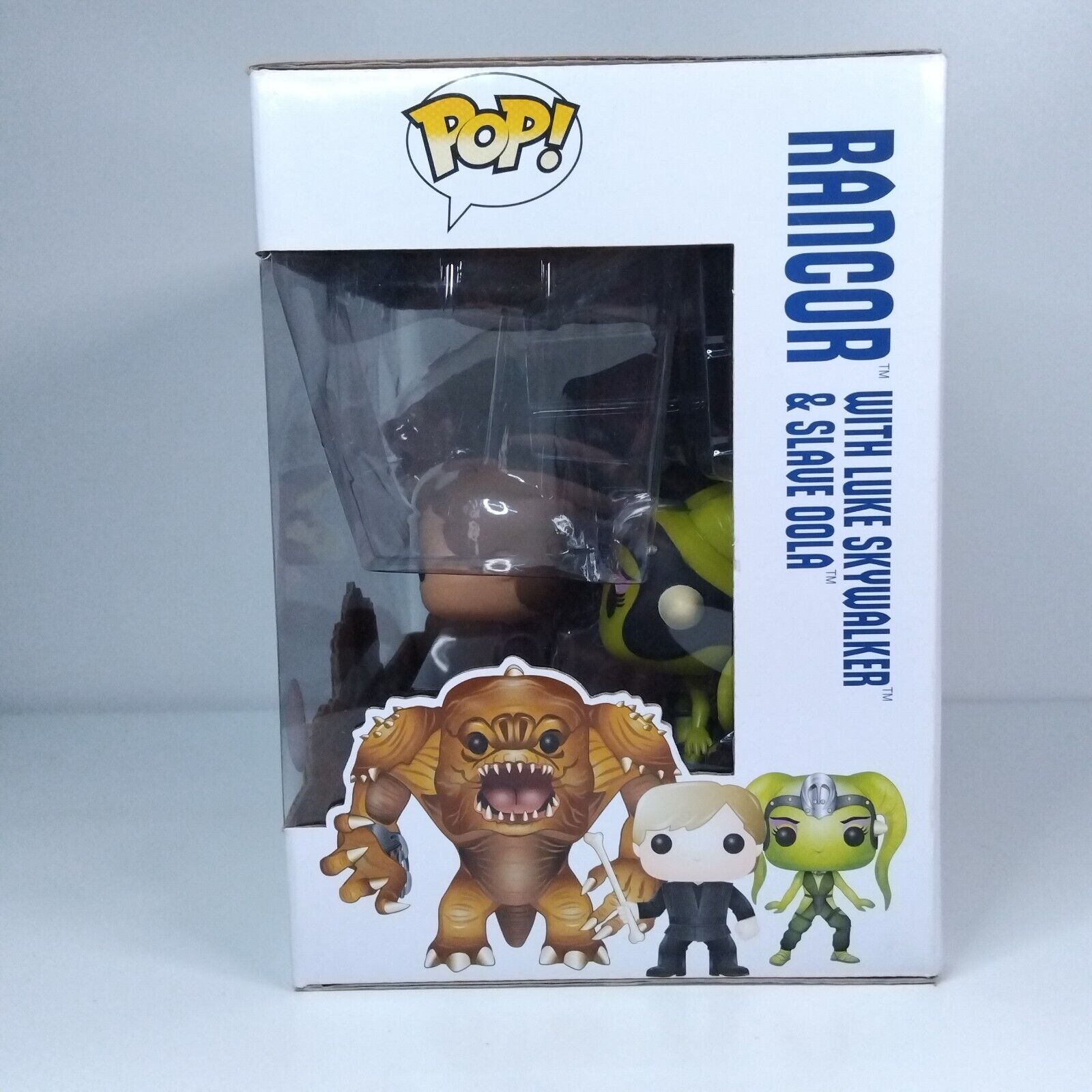 Funko Pop! Star Wars Blue Box Rancor with Luke Skywalker & Slave Oola 3 Pack