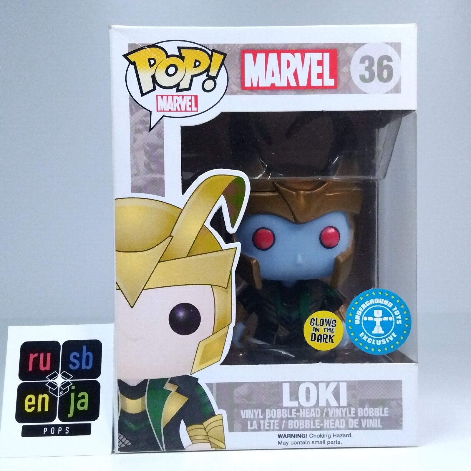 Funko Pop! Marvel Thoir Loki Frost Giant Glows in the Dark Exclusive #36